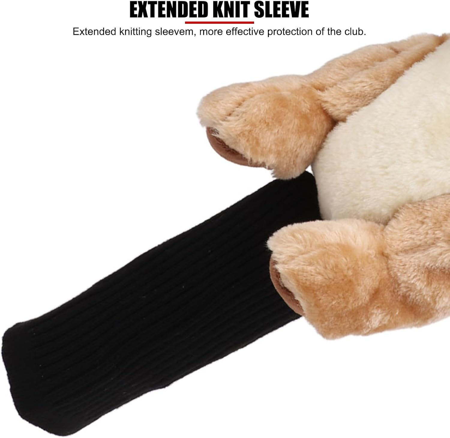 EVTSCAN Golf Club Head Cover, Soft Plush Universal Driver Headcover with Animal Kangaroo Shape, Fits All Standard Driver Head Sizes up to 460Cc image number 5