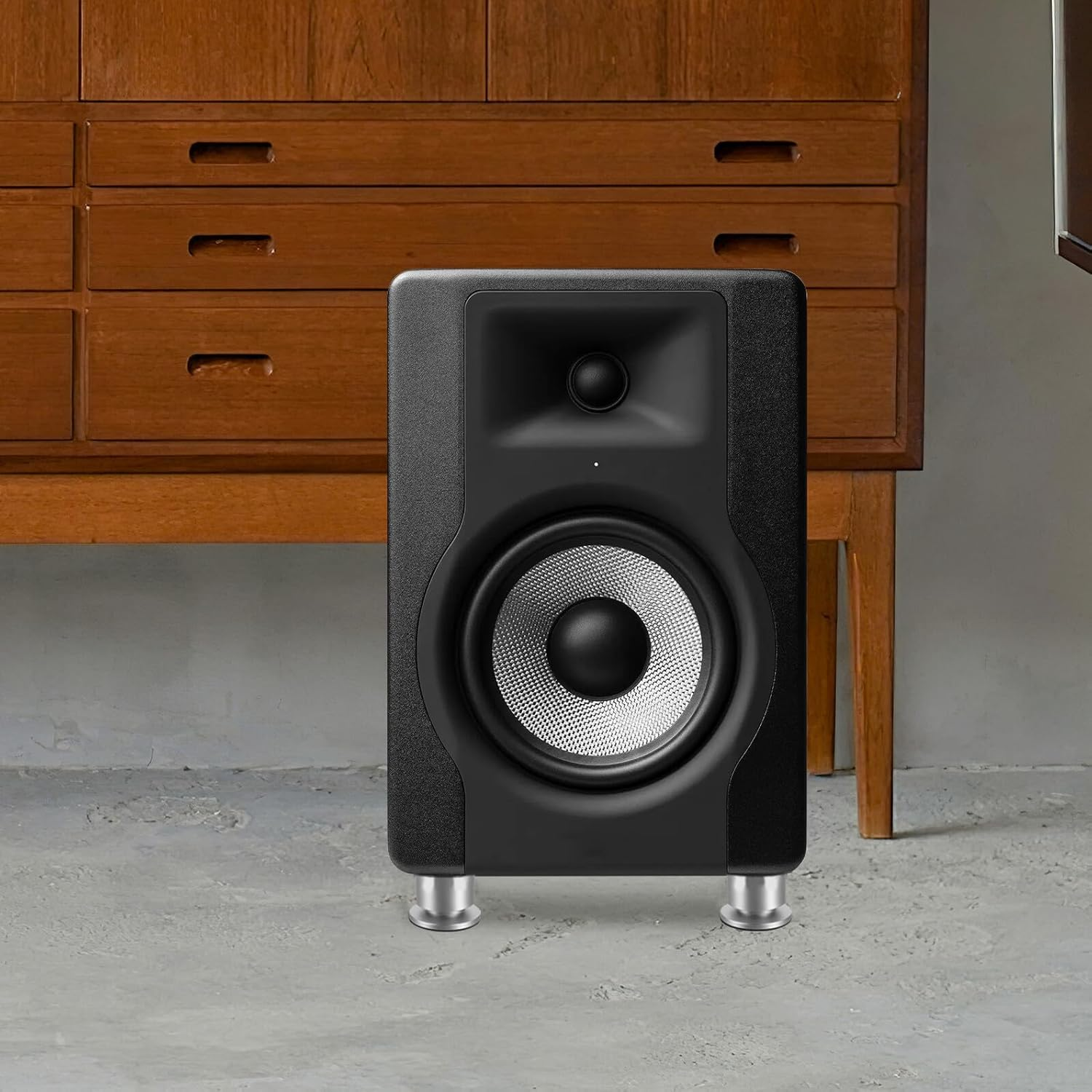 WATIIFUFU 4Pcs Silver Speaker Feet Pads, Vibration Absorbing Shockproof Isolation Spikes for Hifi Audio Equipment, Amplifiers, and Bookshelf Speakers, Anti-Vibration Audio Dampers for Home image number 5