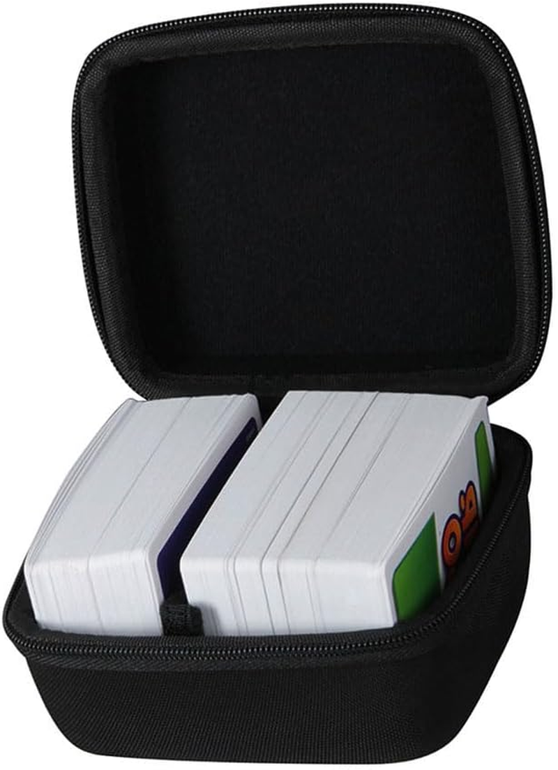 Adada Hard Travel Case for Skip BO + UNO Card Game/Skip BO + Phase 10 Card Game.Fits up to 300 Cards.Not Including Cards (Black)
