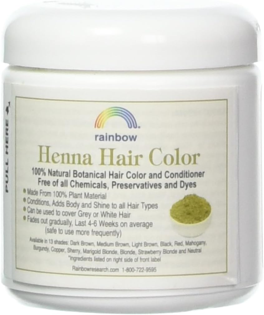 Rainbow Research Henna Hair Color and Conditioner, Persian Brown Chestnut, 4 Ounce image number 1