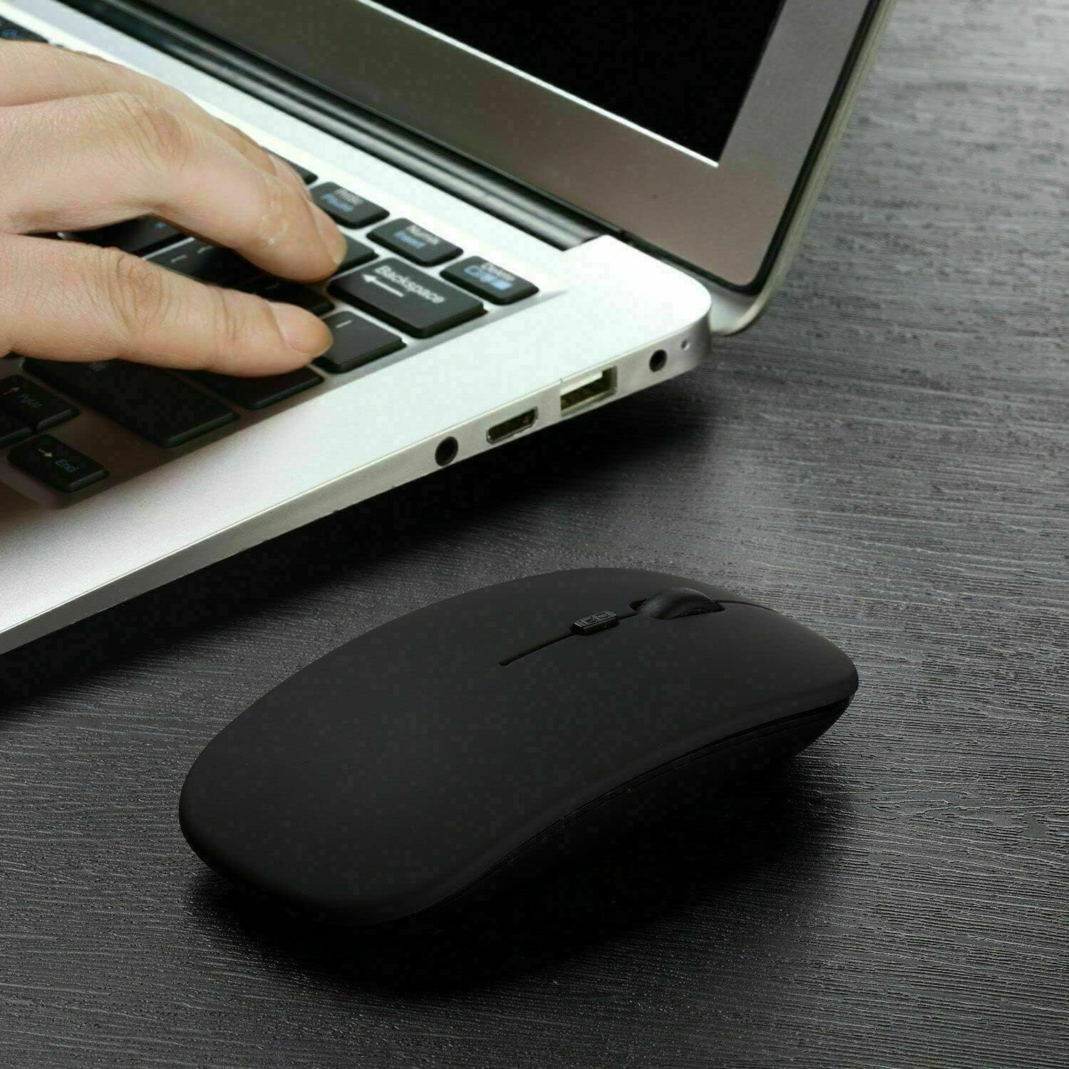 Optical Wireless Bluetooth 5.1 Slim Rechargeable Mouse for Laptop