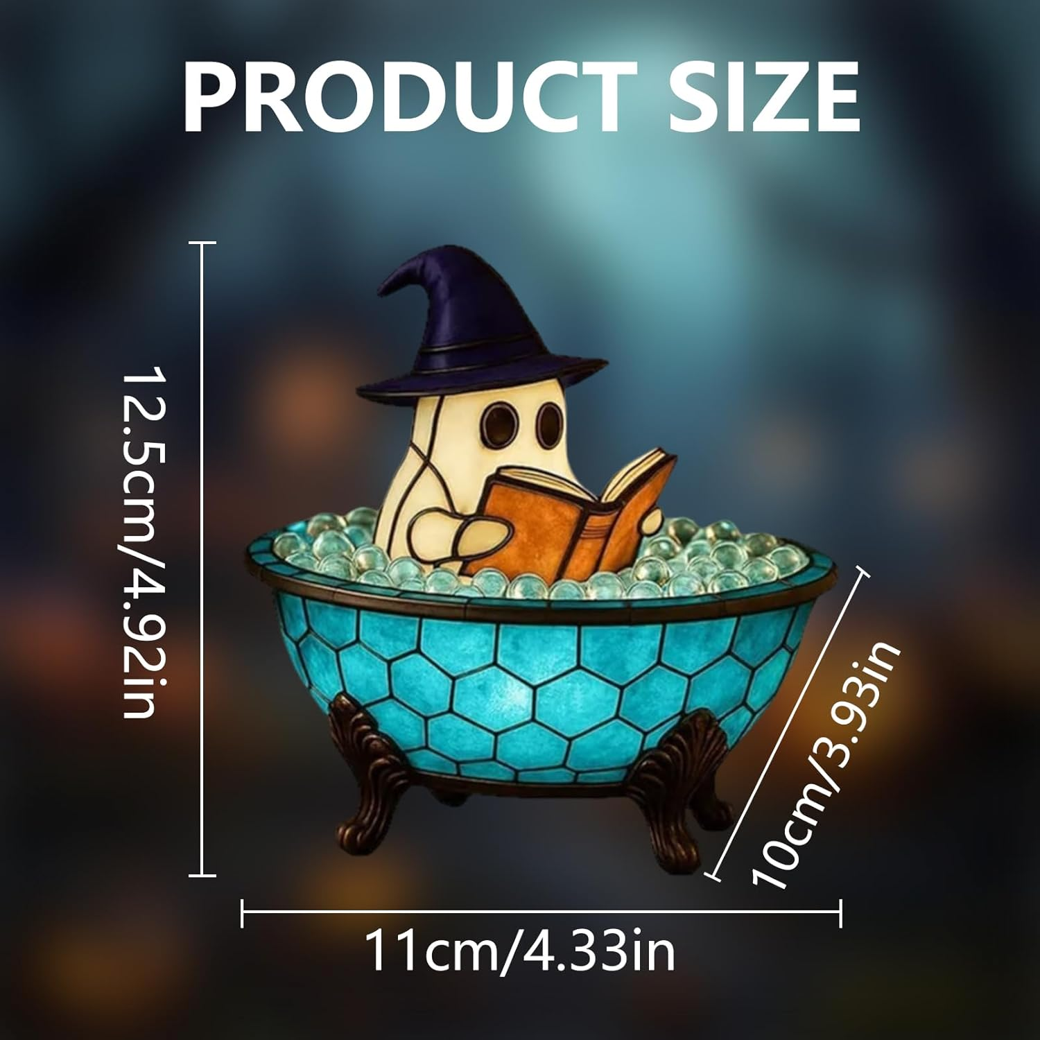 Cute Ghost Reading Book Lamp, Perfect Festive Night Light for Summer Christmas Gatherings, Upgrade 3D Led Reading Books Nightlight Desk Decor Funny Gifts for Family(1Pc)