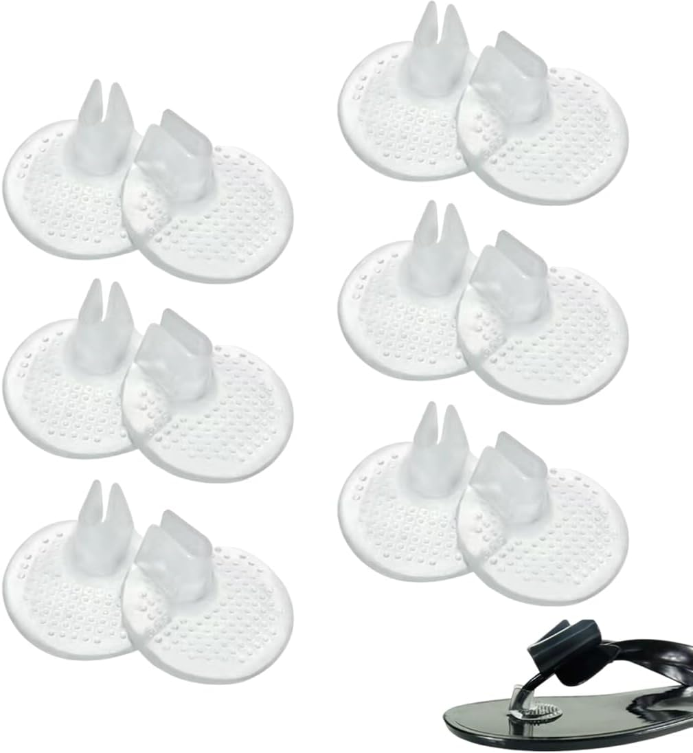 AOEVUIR 6 Pairs Toe Protectors for Flip Flops, Toe Separator Pads, Toe Separator Cushions, Gel Silicone Protection against Pain and Blisters for Men and Women image number 5