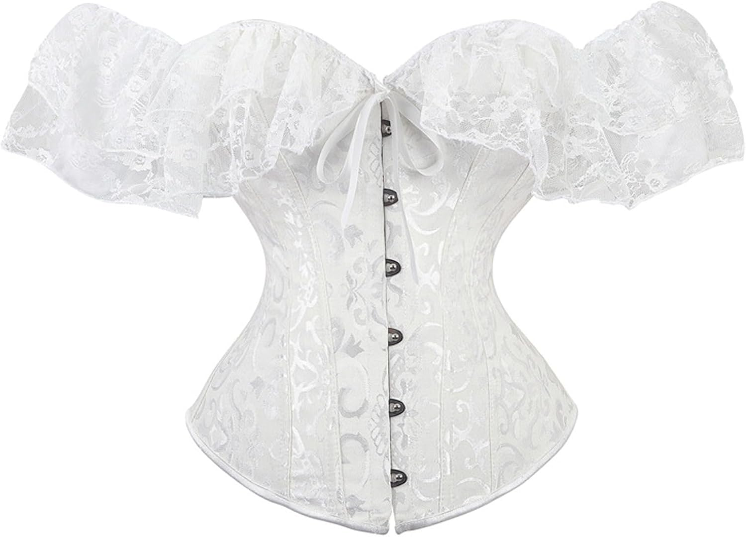 Generic Corset Tops for Women Western Shapewear Bustier Vintage Bustier Top Steampunk Pirate Corsets Adult Halloween Costumes image number 2