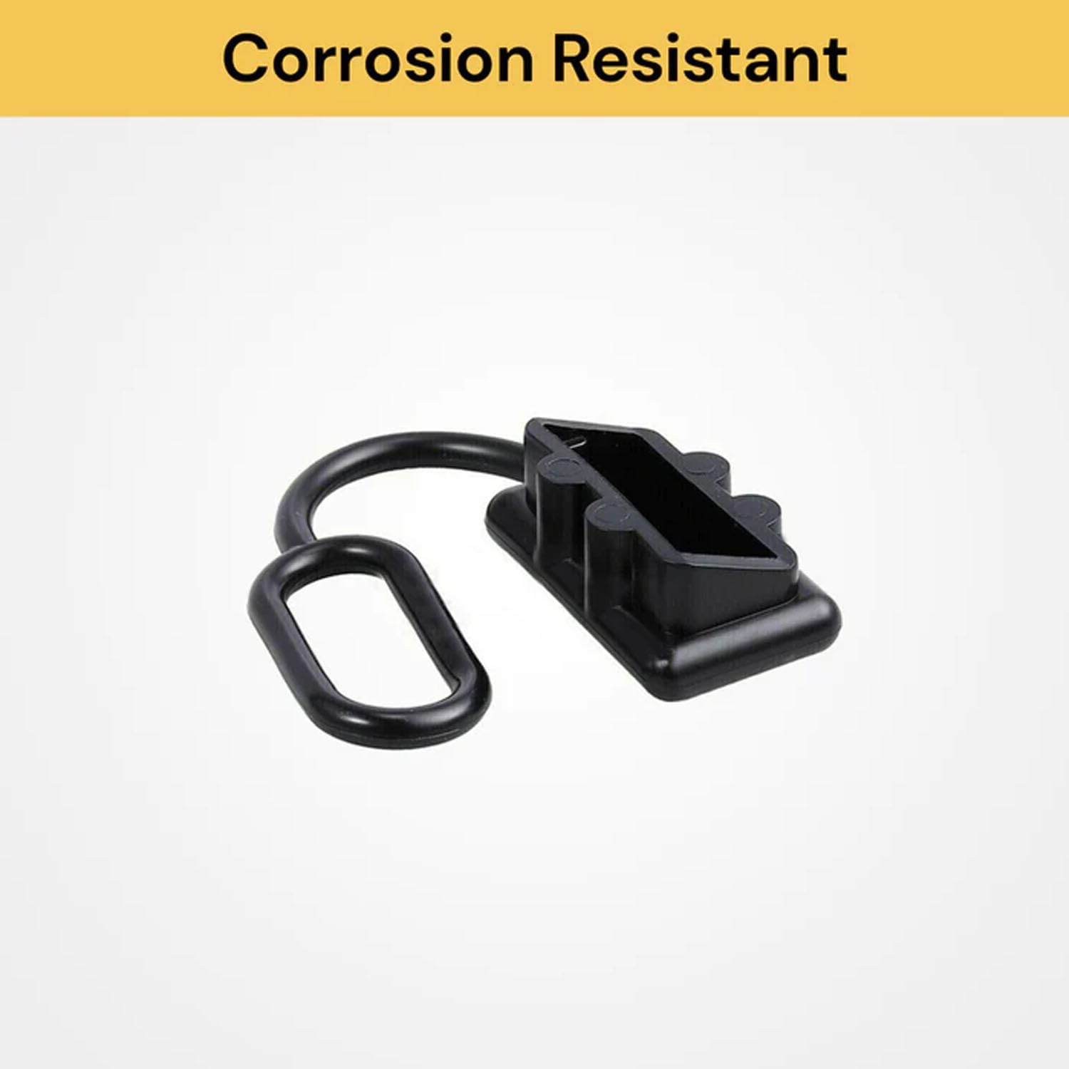 EZONEDEAL 4Pcs 50AMP Battery Dust Cap Black Anderson Plug Cover Style Connectors Connectors for Car Van Modes Motorcycle Exterior Solar DC Caravan Power image number 5