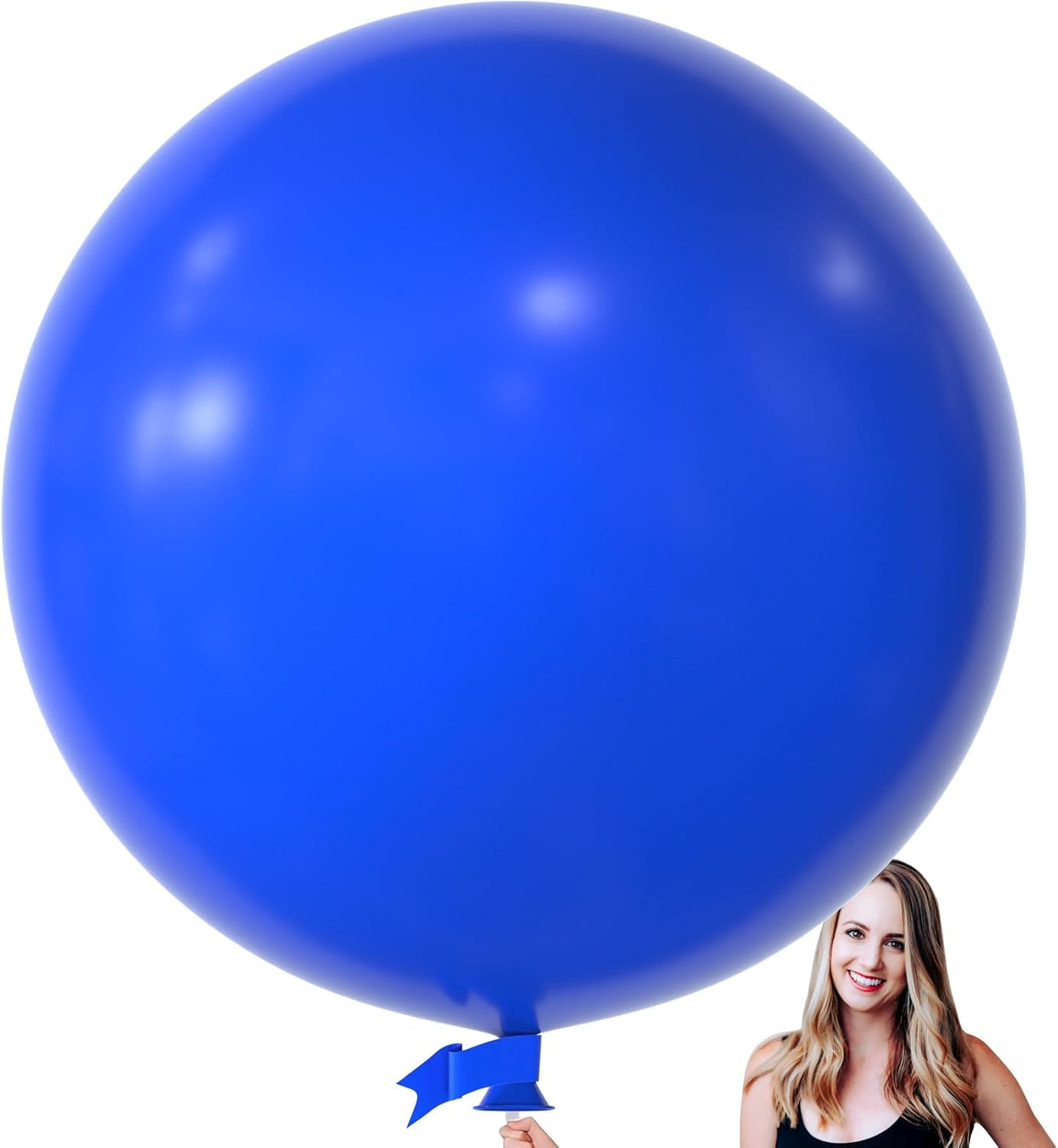 36 Inch Giant 6 Pack Large round Latex Baloons for Anniversary, Birthday, Christmas, Wedding Holiday Party Decorations (Hot Pink)