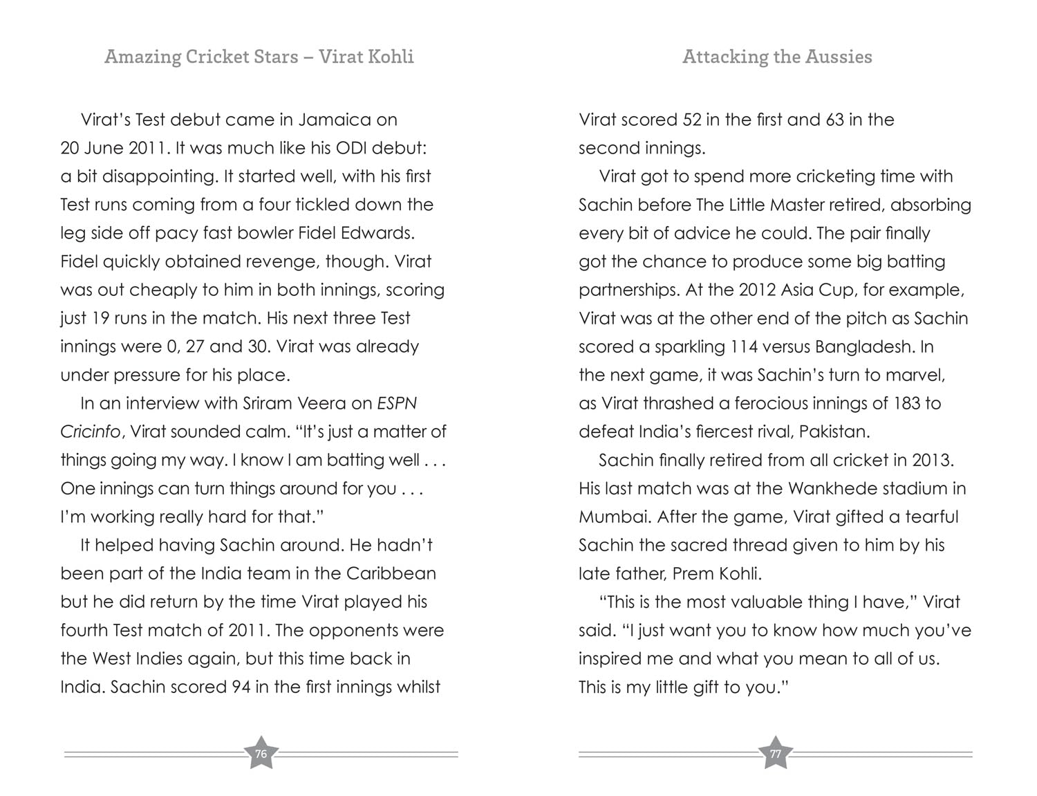 Virat Kohli: Amazing Cricket Stars: Book 2