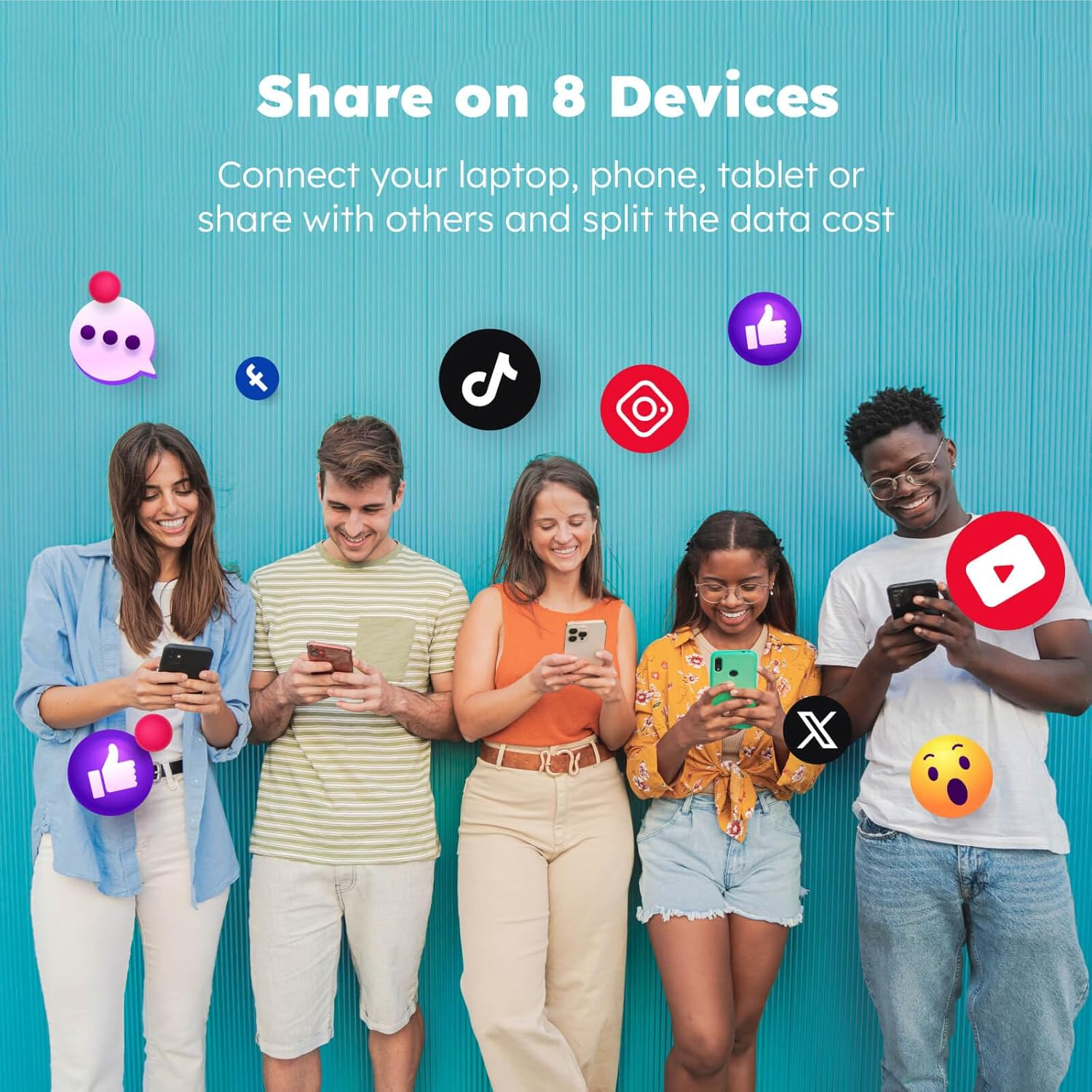 Glocalme UPP 4G Mobile Wifi Router, Available in over 140 Countries, No SIM Card Required, No Roaming Fees, MIFI with 1GB Global and 8GB EU Data, International Hotspot (White) image number 1