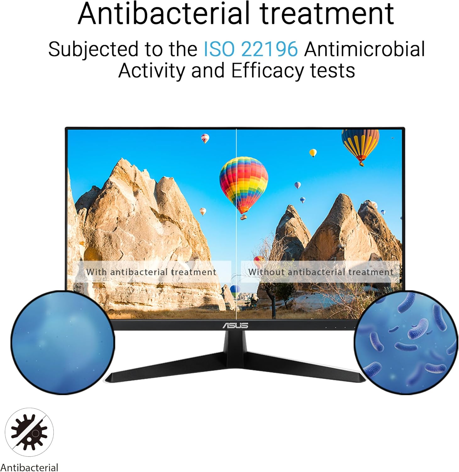 ASUS VY249HGR Eye Care Gaming Monitor &ndash; 24-Inch (23.8-Inch Viewable), IPS, Full HD, Frameless, 120Hz, Adaptive-Sync, 1Ms MPRT, HDMI, Low Blue Light, Flicker Free, Wall Mountable image number 6