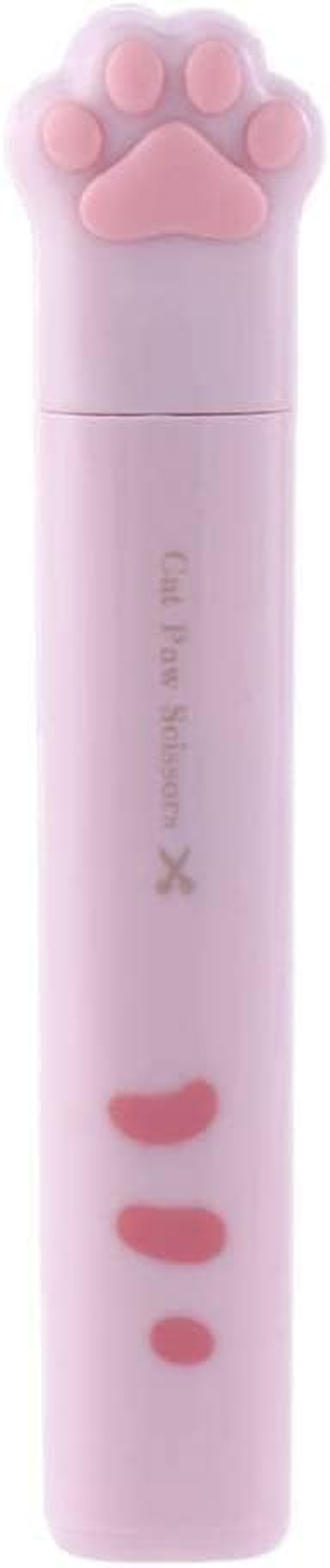 Kawaii Cat Paw Mini Portable Cute Stationery Scissors, Stainless Steel Multifunctional Folding Art Scissors for Home School Office, Teacher Student Kids Pink - 2 Pcs image number 7