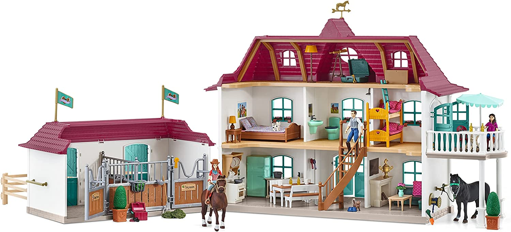 Horse Club Playset - Lakeside Country House and Stable image number 2