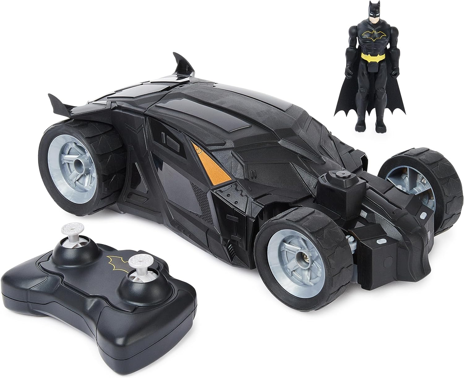 Batman DC Comics, Batmobile Remote Control Car, Easy to Drive with 4-Inch Batman Figure, Kids Toys for Boys and Girls Ages 4 and Up image number 5