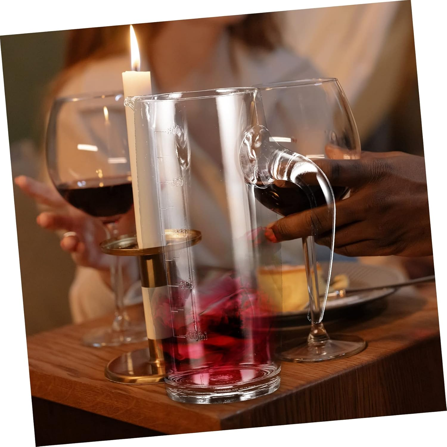 OKUMEYR Capacity Liquor Pitcher Creative Wine Decanter Red Wine Aerator Whiskey Decanter image number 3