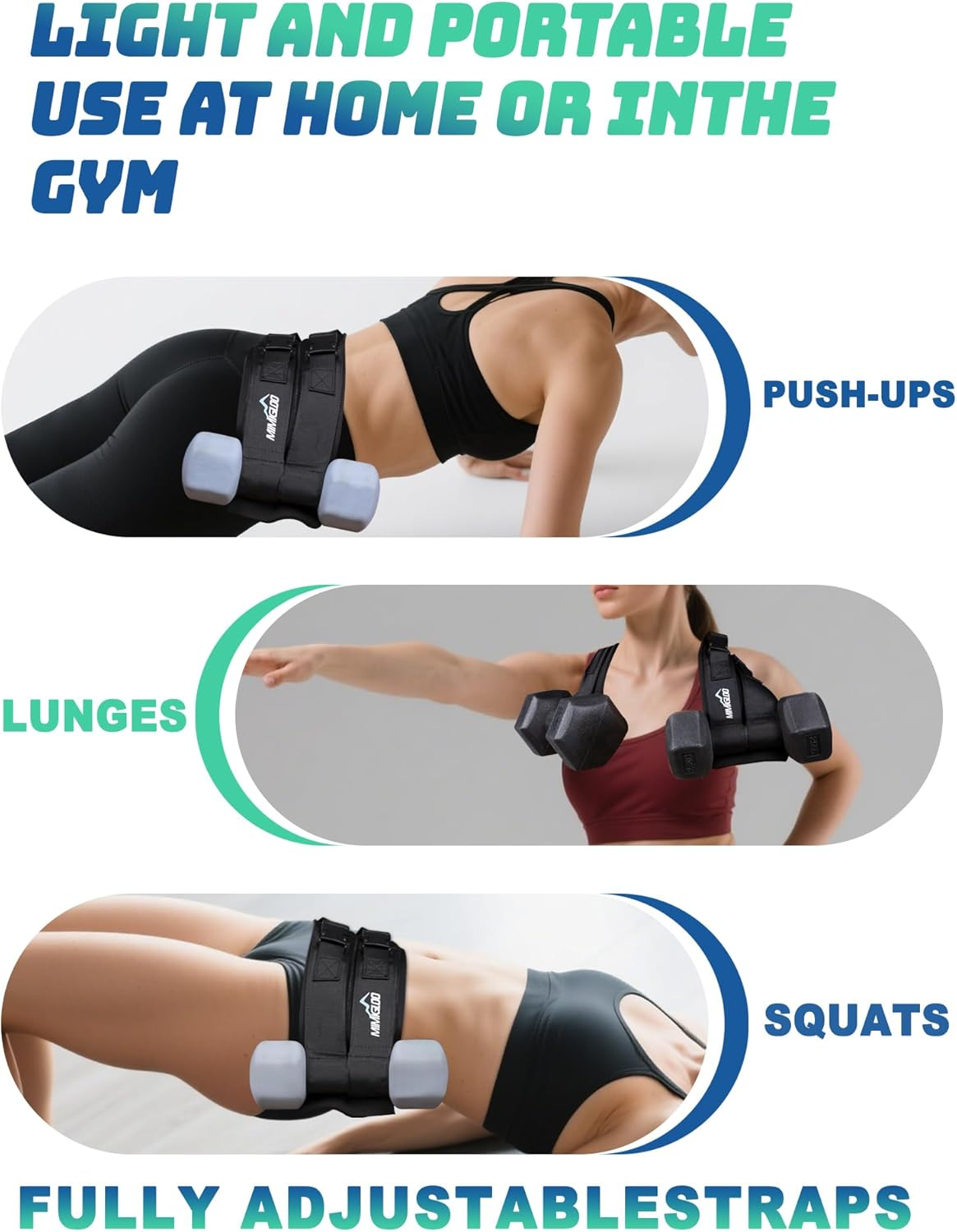 Hip Thrust Belt, Wider and Thicker Hip Bridge Belt, for Dumbbell Exercise Squat Kettlebell Lunge Bridge Push-Up Training, Suitable for Home, Gym (Black) image number 3