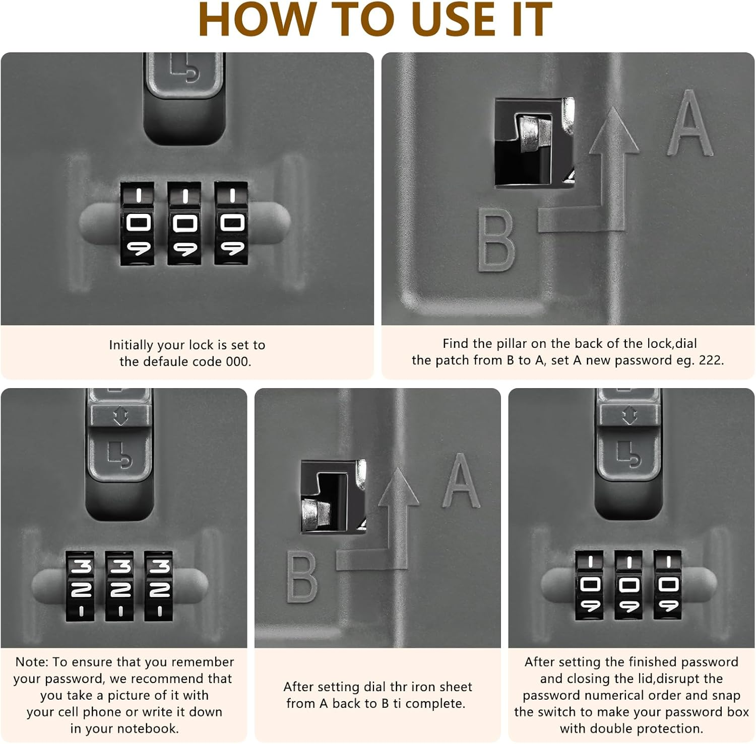 Lockable Storage Box, Refrigerator Lockbox for Personal Private Items,Snacks,Locking Cell Phone Smart Device Jail,Small Lock Box Mini Lockable Storage Container for Office,Home(Grey) image number 5