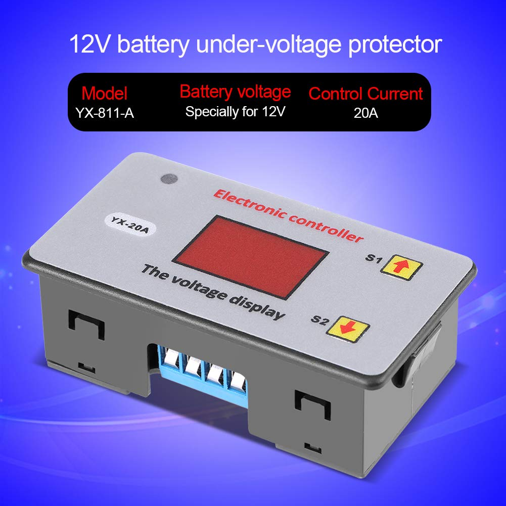 12V Battery Low Voltage Cut off Automatic Switch on under Voltage Controller with LED Indicator image number 1