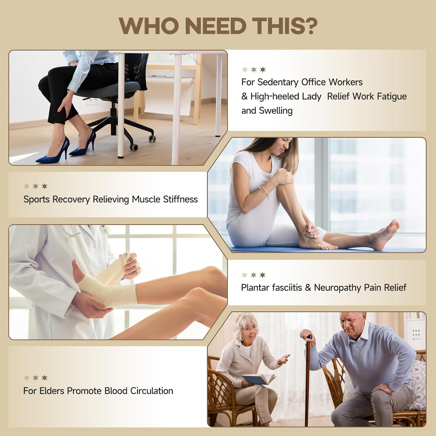 SNUYUERS Foot Massager Mat for Neuropathy,Ems Foot Massager for Circulation and Pain Relief, Foldable Feet and Calves Massage Machine with 8 Modes and 32 Intensity Levels for Muscle Relaxation image number 4