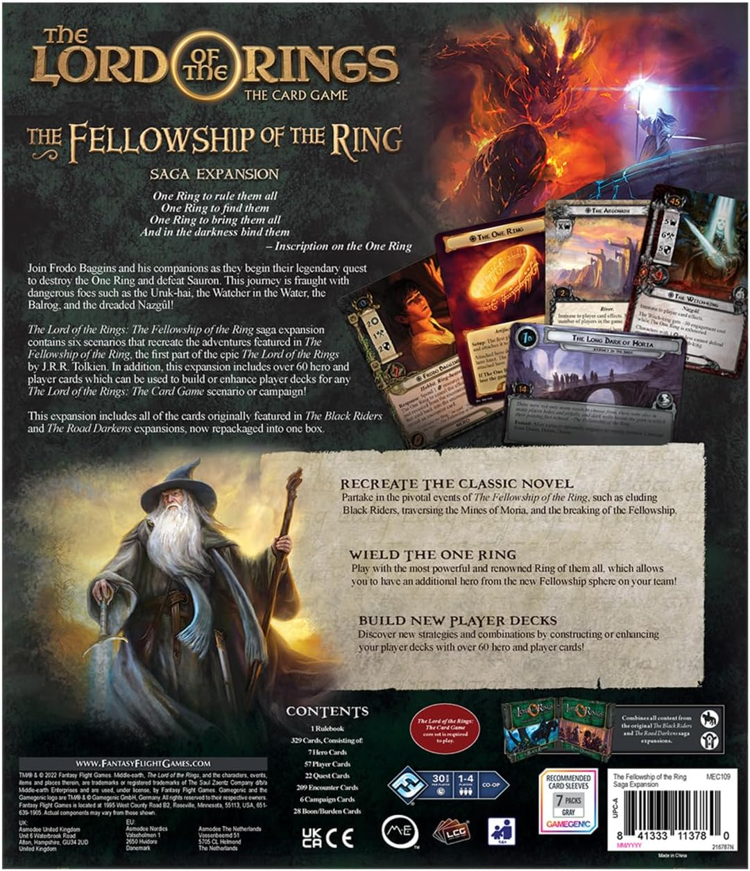 Asmodee North America the Lord of the Rings: the Card Game &ndash; the Fellowship of the Ring: Saga Expansion image number 2