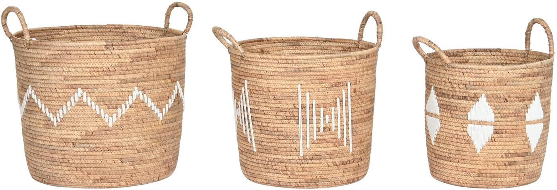 CESTA SEAGRASS CUERDA SET 3 46X46X48 NATURAL