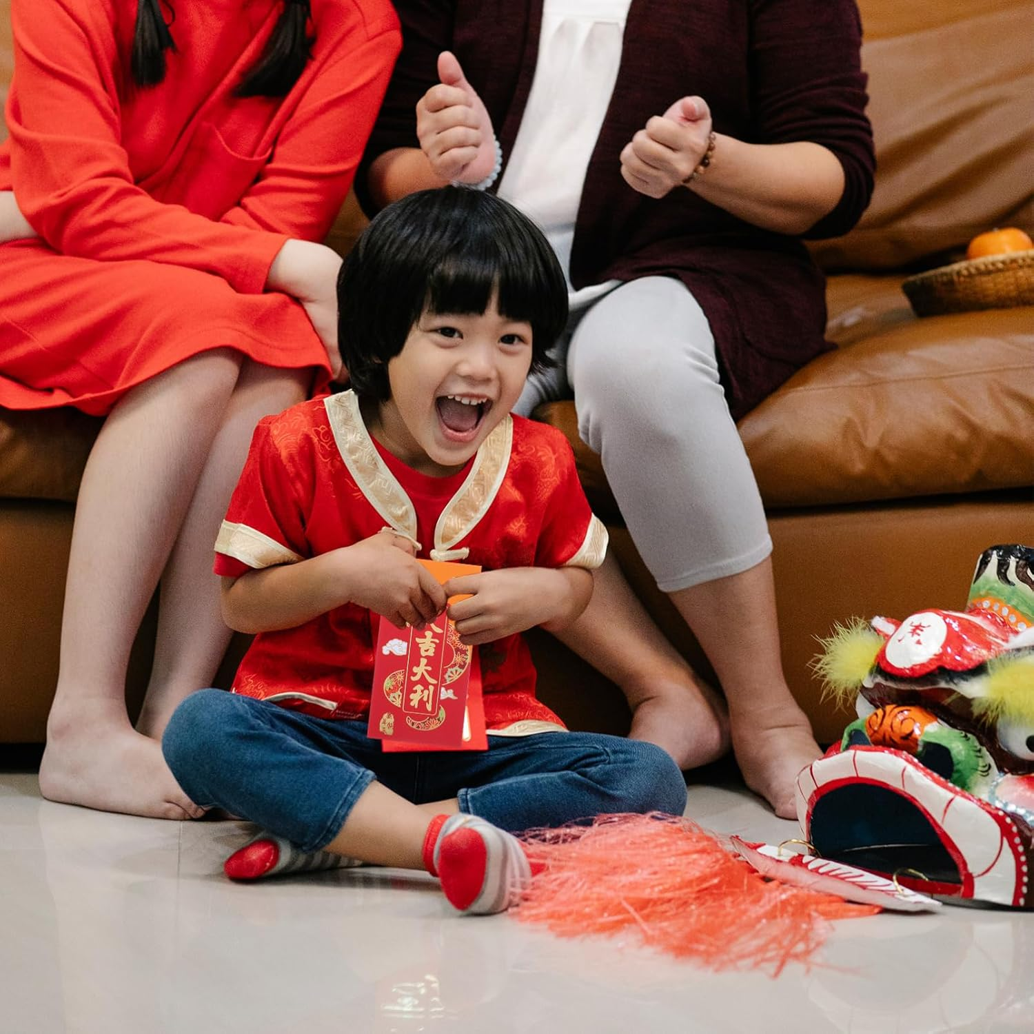 Tofficu 6Pcs Red Envelopes Chinese, 2025 Snake Red Pockets, Chinese Hongbao Lucky Money Envelopes for Chinese Lunar Year - B image number 5