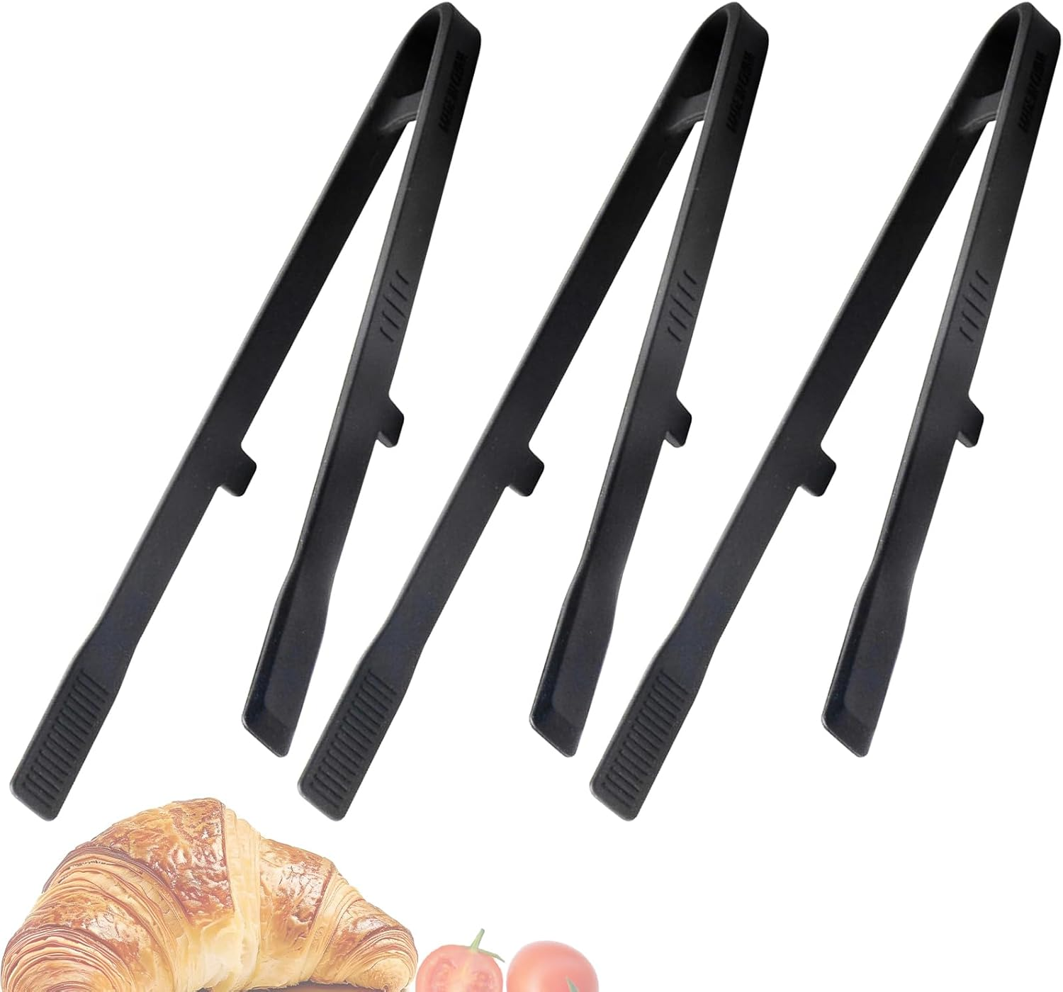 Ziyue 3 Pack Silicone Kitchen Tongs, 27Cm Japanese BBQ Grill Tongs for Cooking Salad Making Dessert Serving Camping image number 2