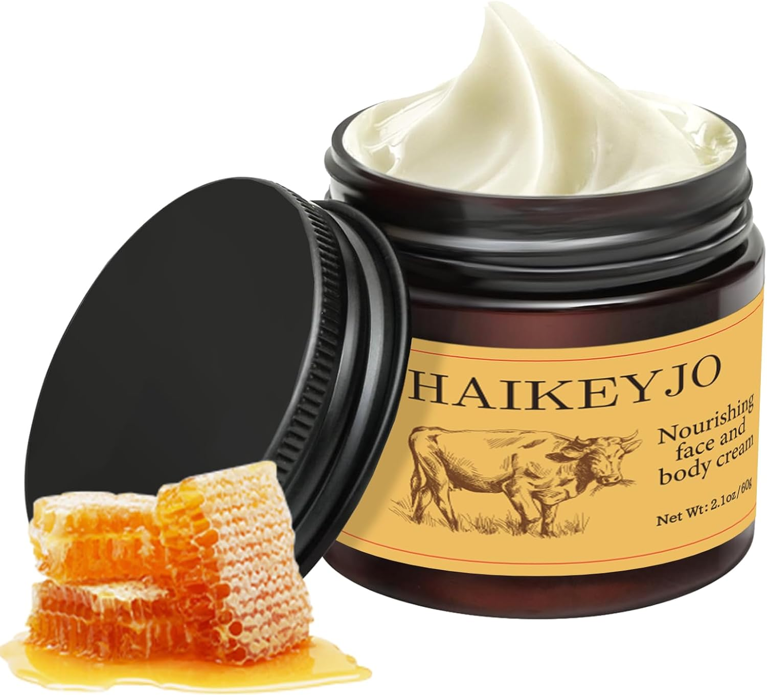 Whipped Beef Tallow Moisturiser for Face, Skin & Body Care, 100% Natural Grass-Fed Evil Goods Beef Tallow Balm - 50G image number 1