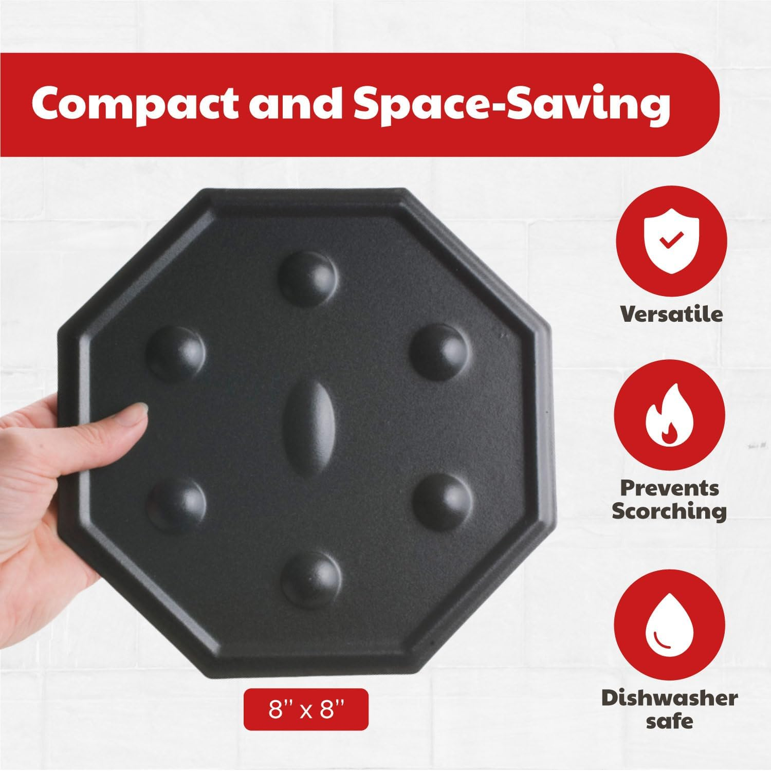 Cooks Innovations Simmermat Heat Diffuser, Simmer Ring, and Flame Tamer for All Stove Types 1-Pack image number 3