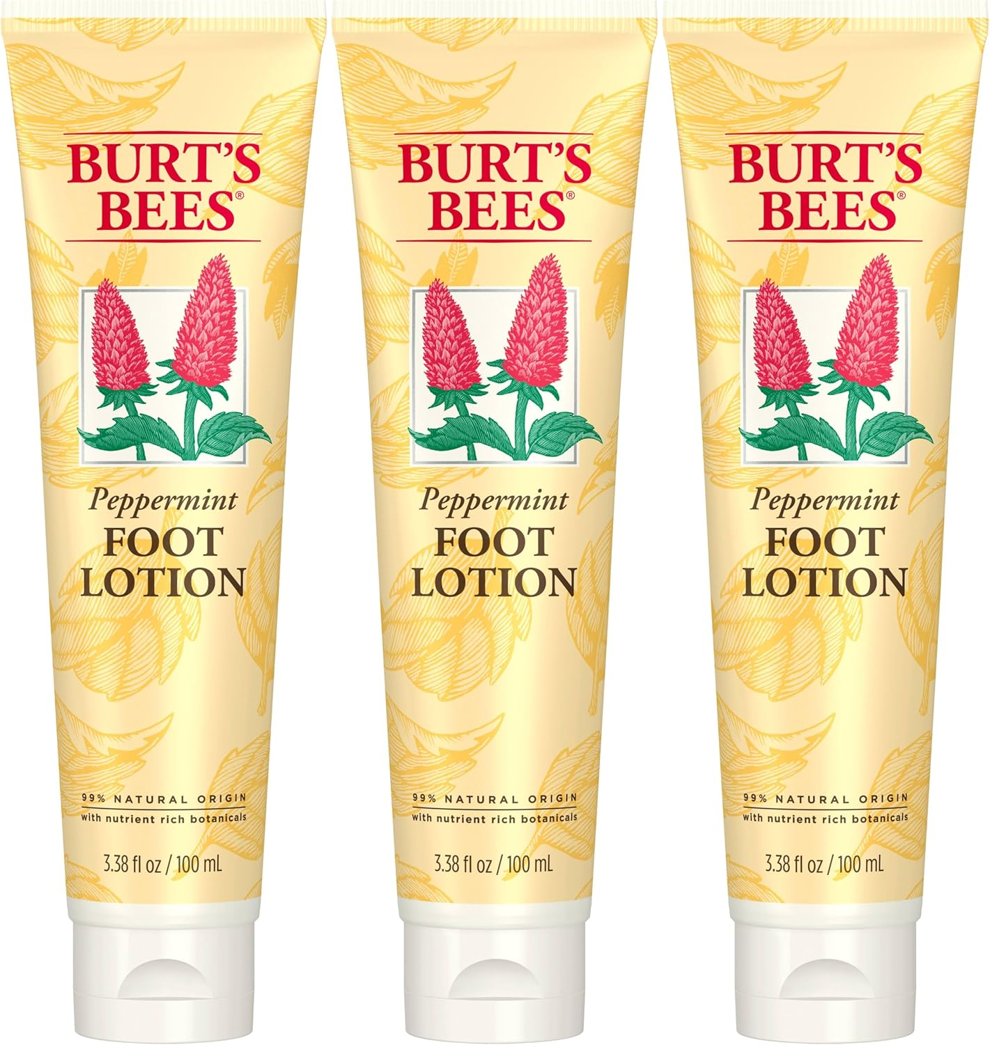 Burt'S Bees Peppermint Foot Lotion, Pack of 3