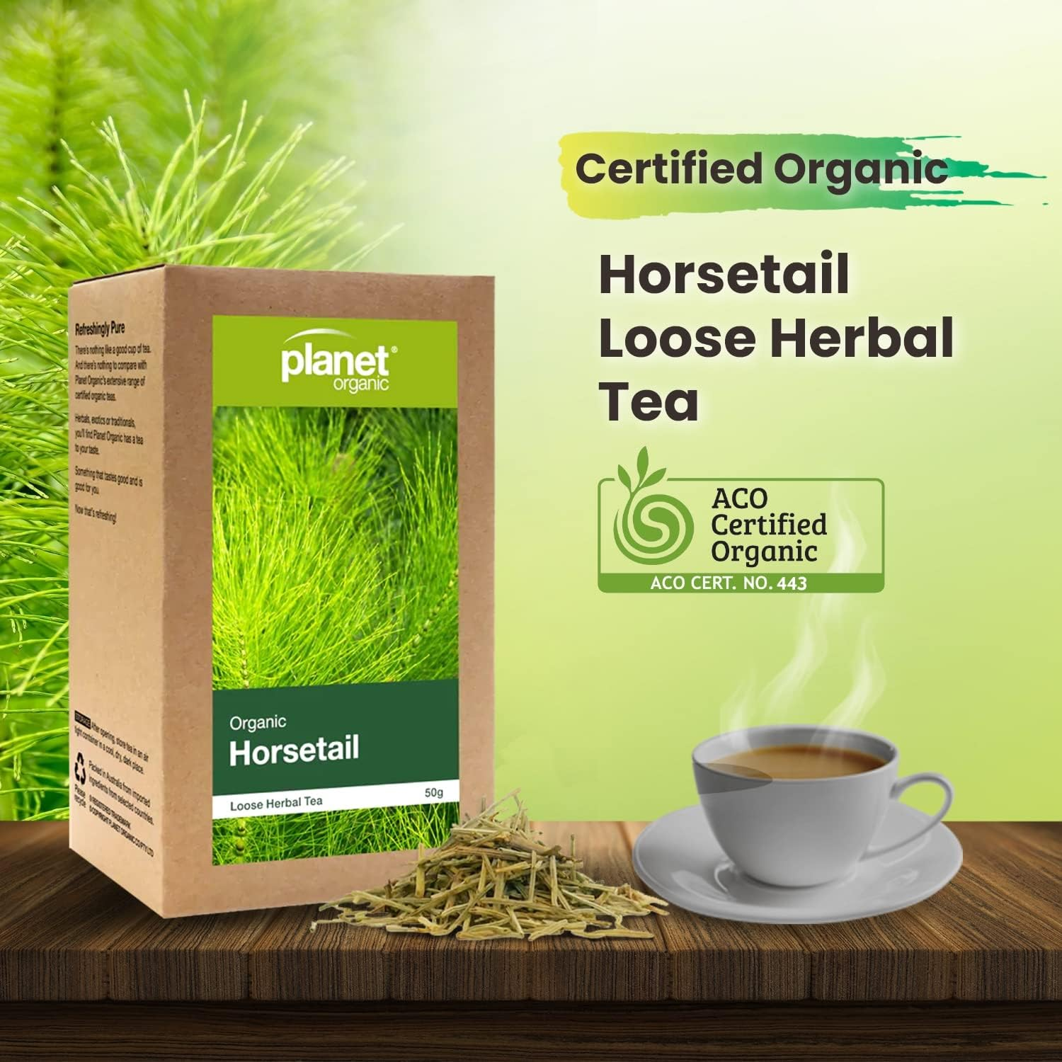 Planet Organic Horsetail Loose Leaf Tea, 50 G image number 2