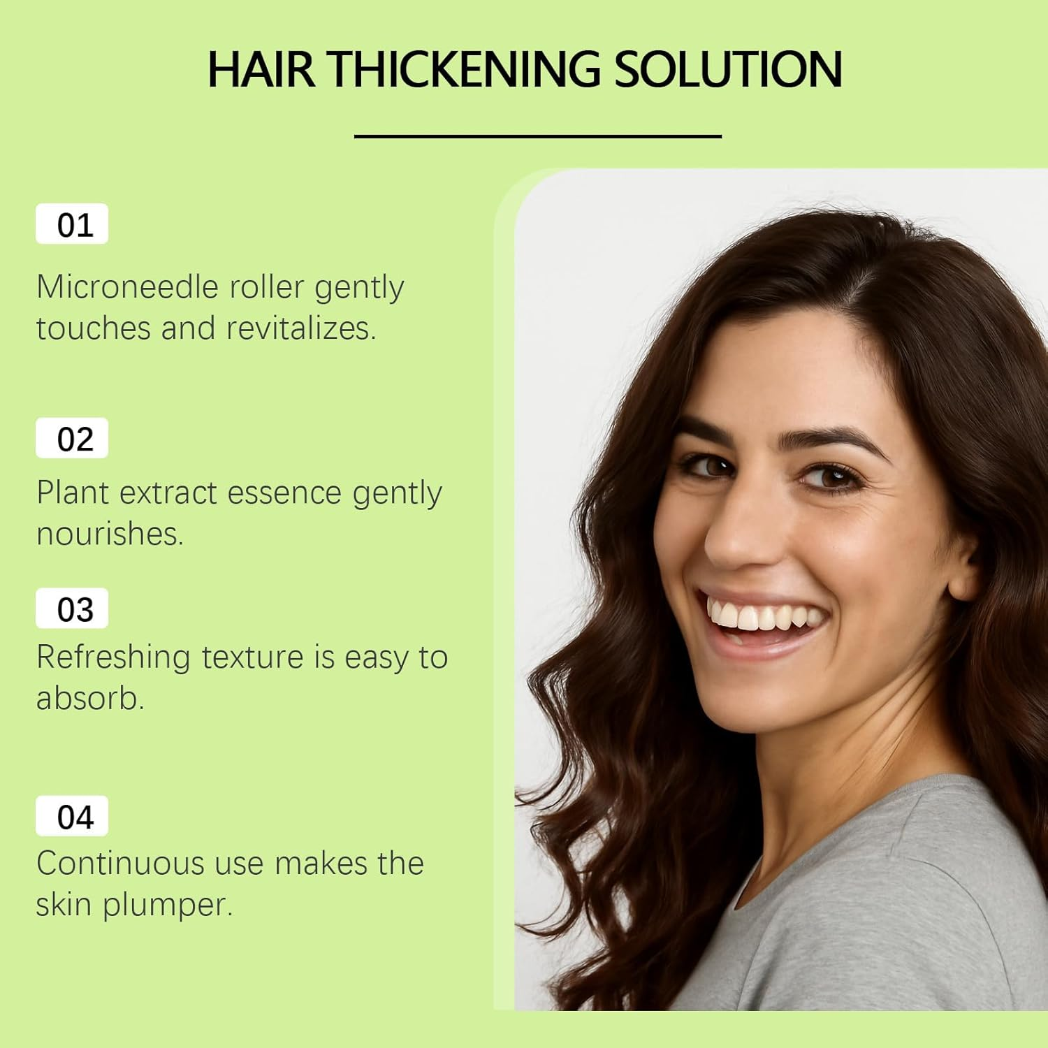 Micro Infusion Hair Renewal Kit, Hair Regrowth System Microneedling, Strengthens Roots, Hydrating & Fuller for Fine or Thinning-Looking image number 1