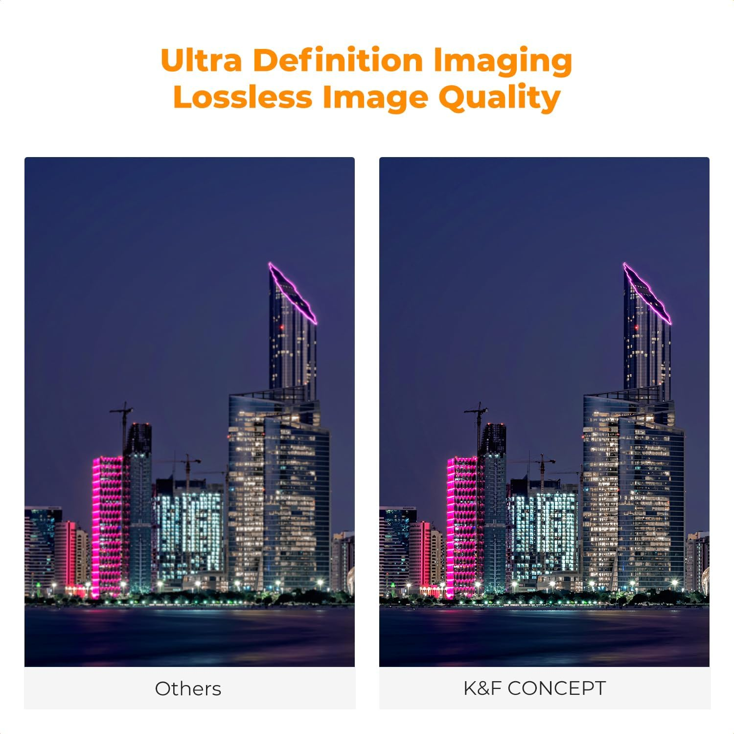 K&F Concept 58Mm Clear-Natural Night Filter Light Pollution Reduction Filter for Night Sky/Star (Nano-X Series) image number 3