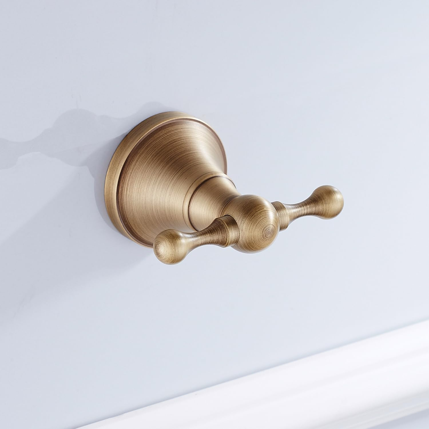 Flybath Coat Hook Antique Brass Towel Robe Hooks Bathroom Kitchen Accessories Wall Mounted, Brushed Bronze