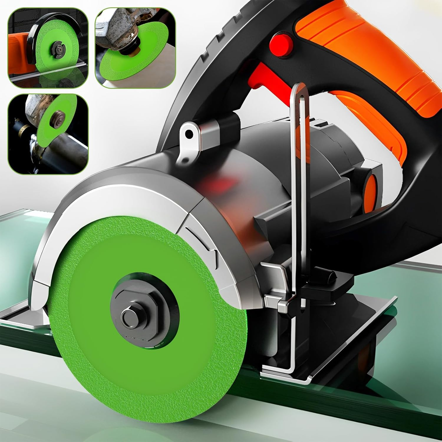 3Pcs Glass Ceramic Cutting Disc, Integrated Glass Cutting Disc for Angle Grinder Heat Resistant Diamond Glass Saw Blade Wear Resistant Ultra Thin Ceramic Cutting Disc for Glass Jade Crystal (125Mm)