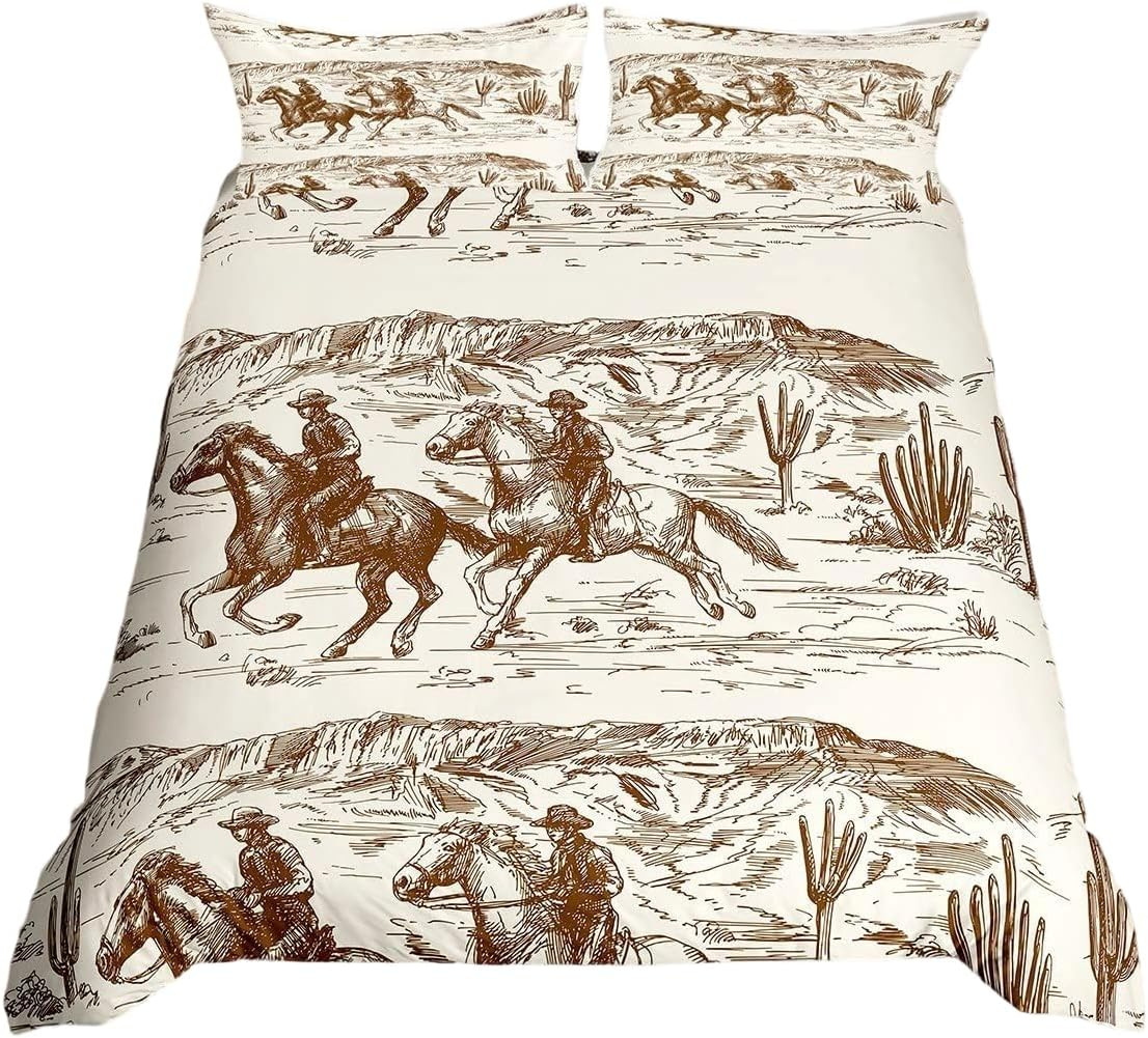 Homewish Aztec King Size Duvet Cover Set for Adults Women Men - Southwestern Bohemian Bedding Set with 2 Pillowcases - Boho Geometric Pattern Quilt Cover Black Reversible - Western Bed Sets