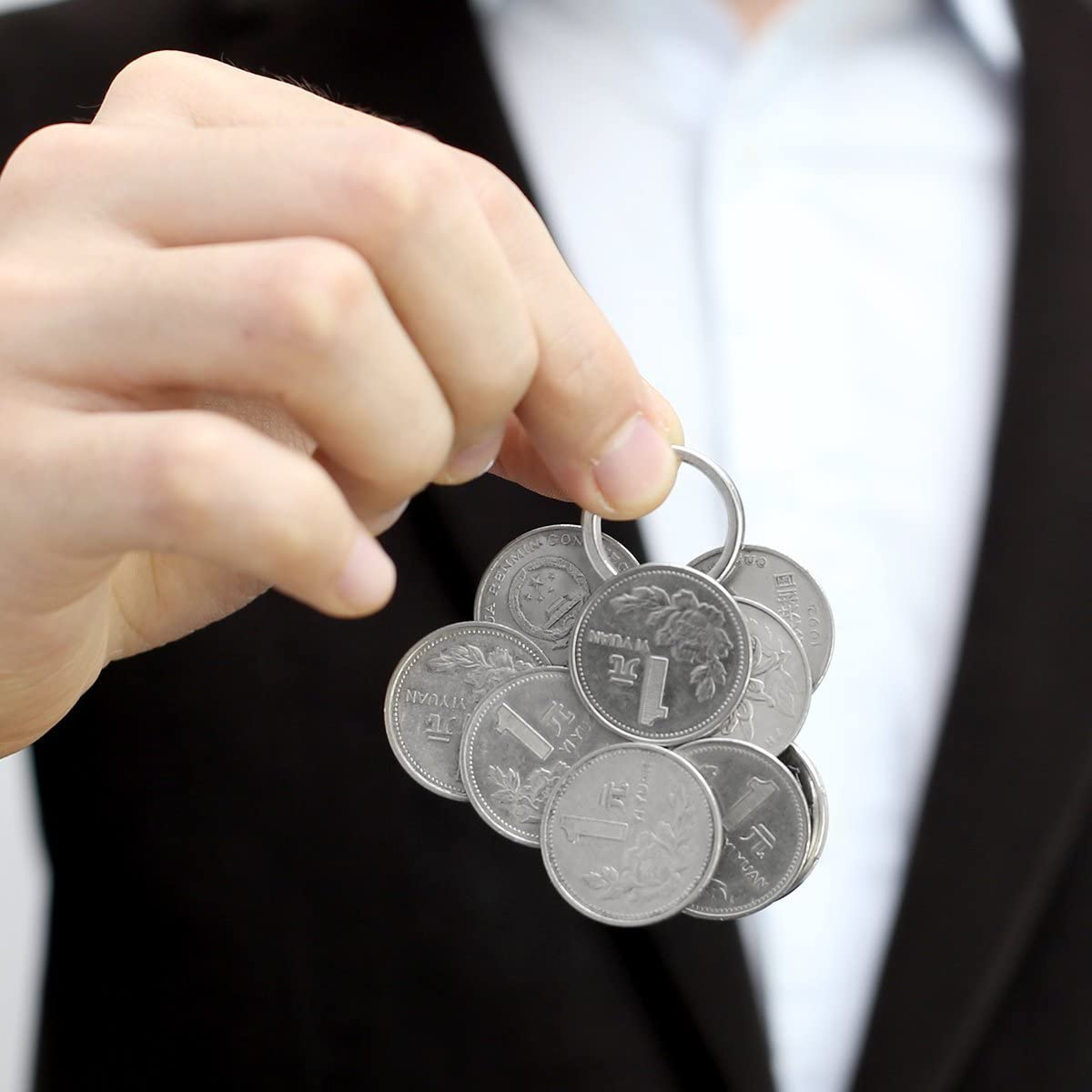 GBSTORE 3 Pcs Different Size Strong Magnetic Ring PK Magic Tricks Pro Magic Props image number 3