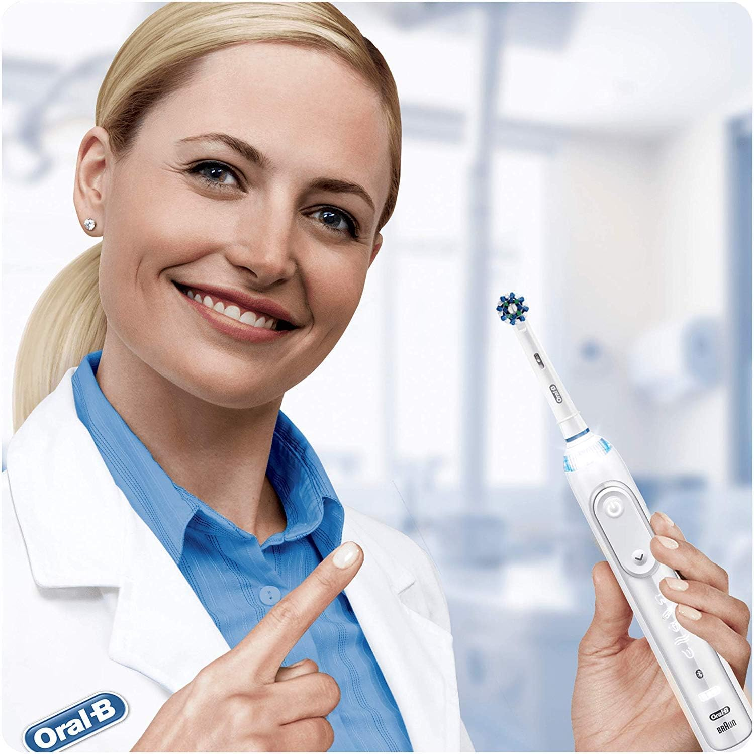 Oral B Cross Action Replacement Electric Toothbrush Heads X4 image number 3