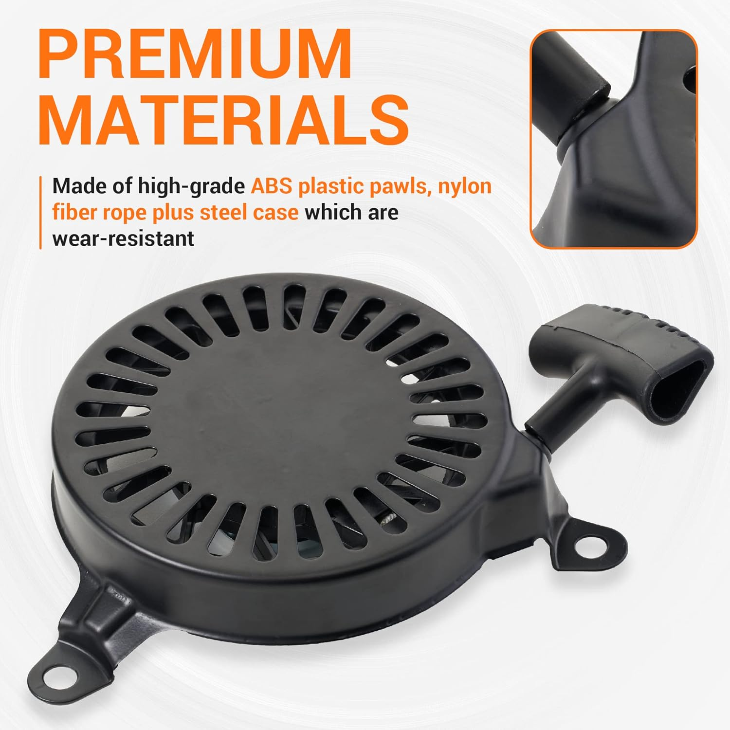 14 165 07-S Recoil Starter Pull Start Fit for Kohler XT149 XT173 XT650 XT675 XT775 XT800 XT-6 XT-7 Lawn Mower - Replace 14 165 01, 14 165 01-S, 14 165 07 image number 4