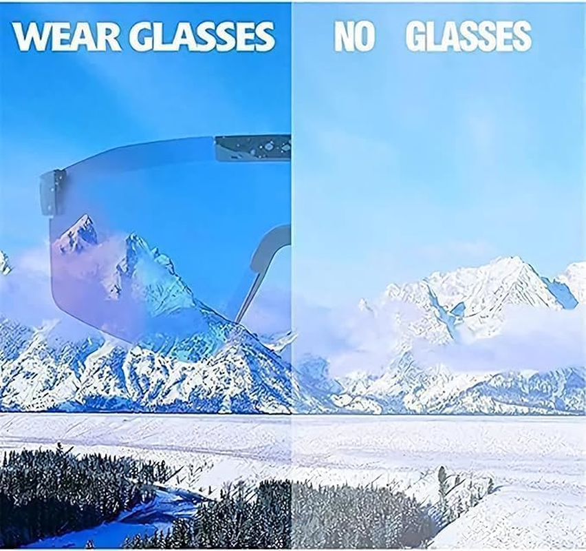 Sports Cycling Polarized Sunglasses, TR90 Frame UV400 Protection, Windproof Cycling Glasses for Skiing, Hiking, Driving image number 1