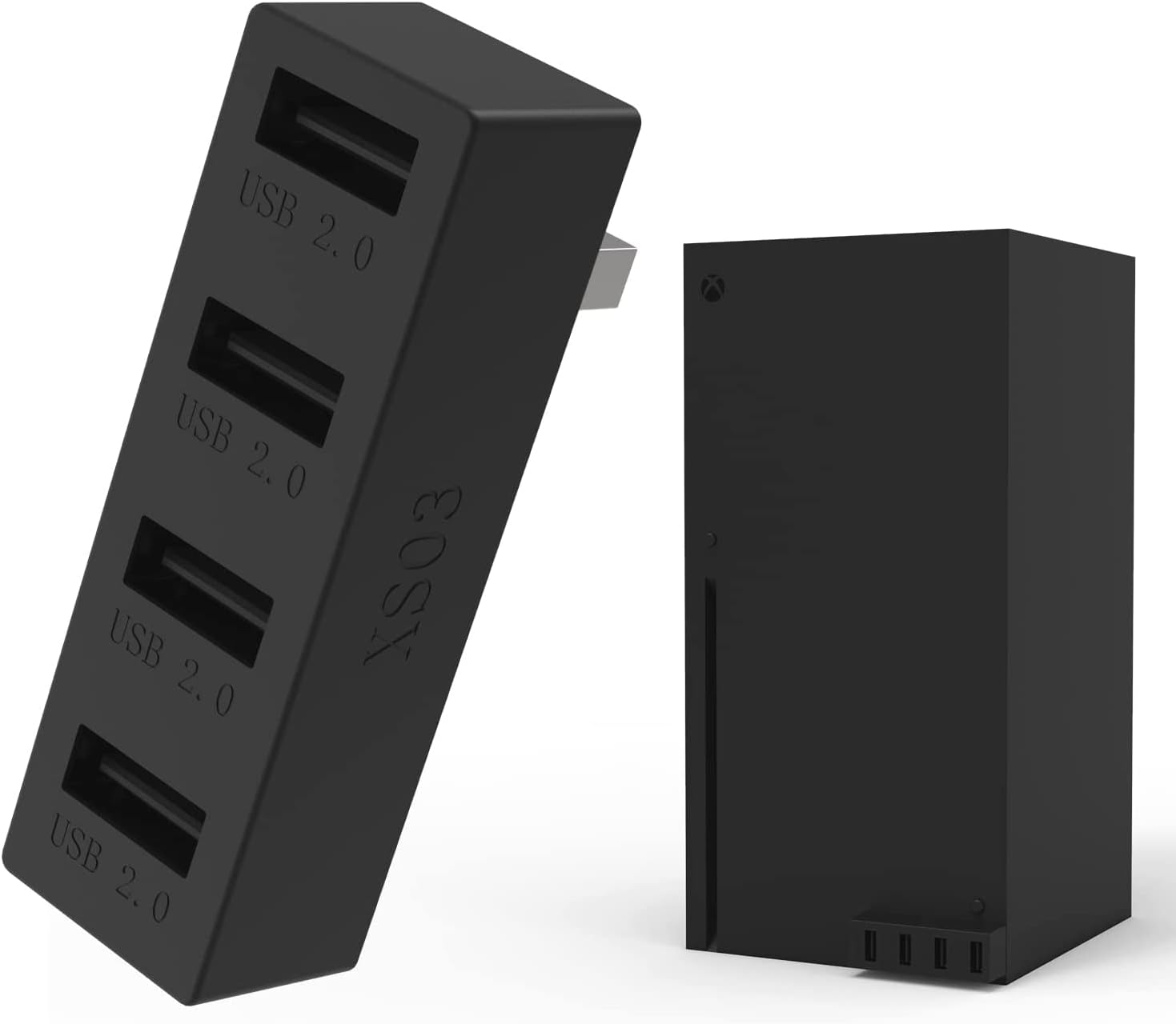 4 Ports USB Hub 2.0 for Xbox Series X/S, High Speed USB Hub Splitter Expansion Adapter Compatible with Xbox Series X/S Console image number 2