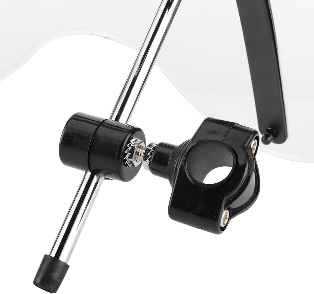 Universal Motorcycle Windshield Windscreen Mounting Handlebar ABS Maximum Durability (Transparent) - Transparent image number 4