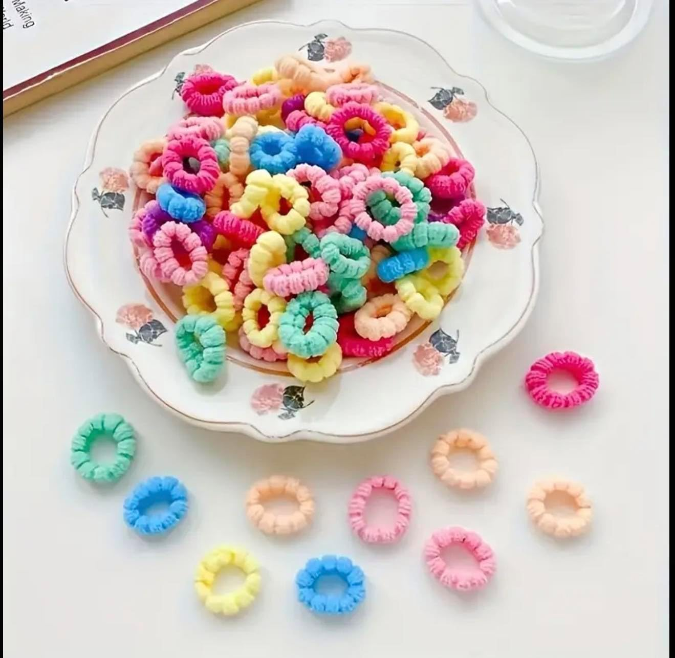 250Pcs High Elastic Hair Bands Hair Ties Ring, Soft and Gentle, Perfect for Babes & Kids,Come with Storage Jar (#12) - 01 image number 2