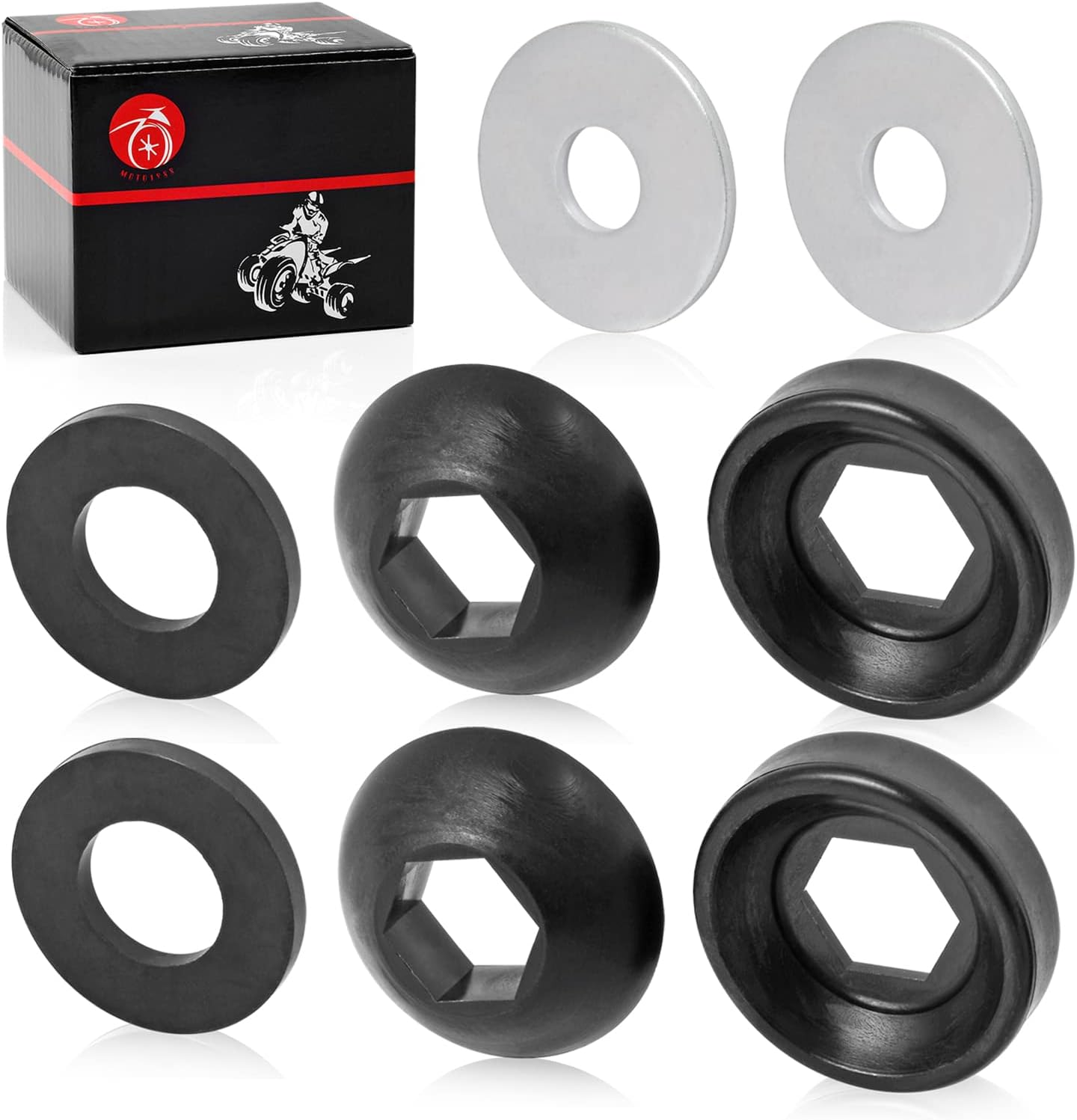 MOTO1988 Strut Shock Pivot Ball Kit for Polaris Sportsman Ranger ATP ACE Hawkeye Big Boss Magnum Scrambler Trail Blazer Trail Boss Xplorer 250 300 325 335 330 400 425 450 400L 500 570 700 800 image number 2