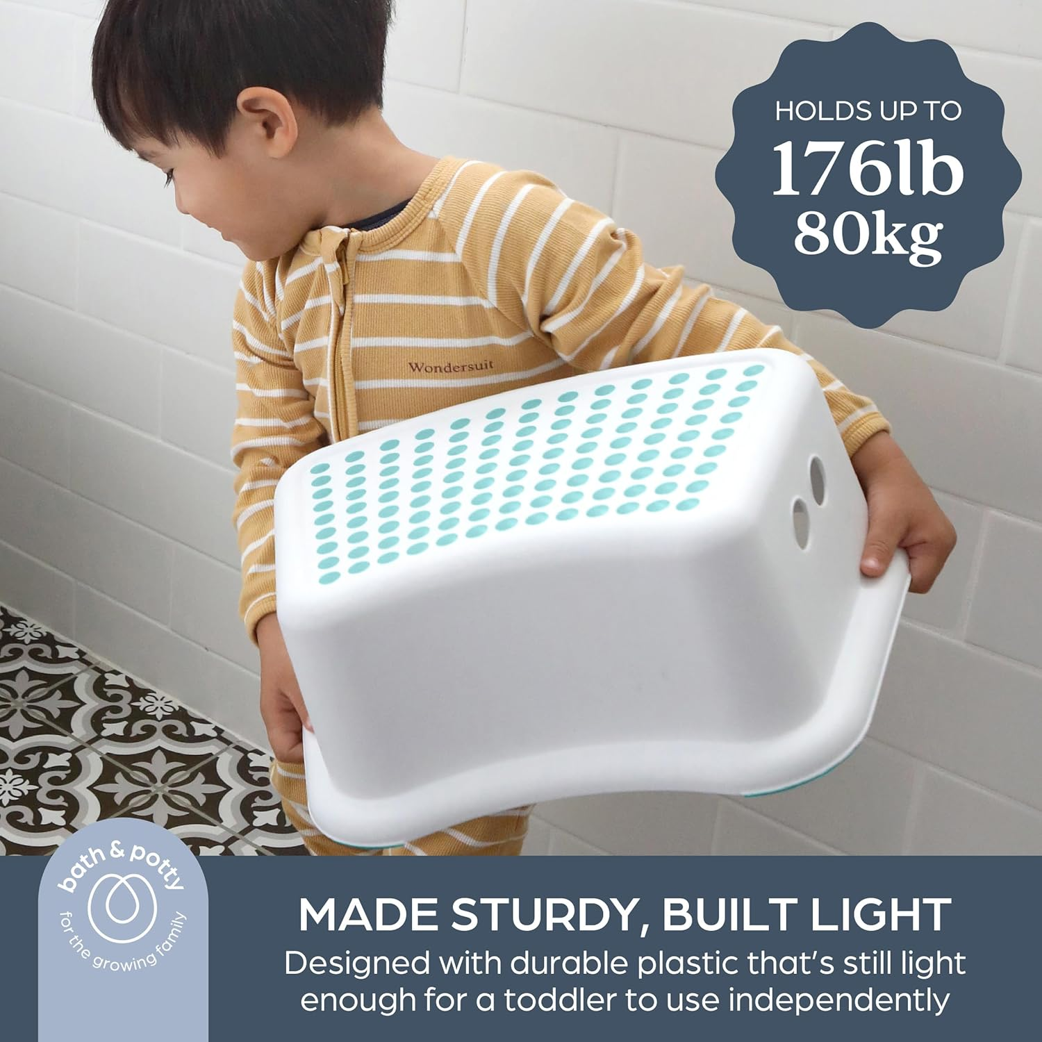 Dreambaby Step Stool for Kids - Non-Slip Base and Contoured Design for Toilet Potty Training and Sink Use image number 4