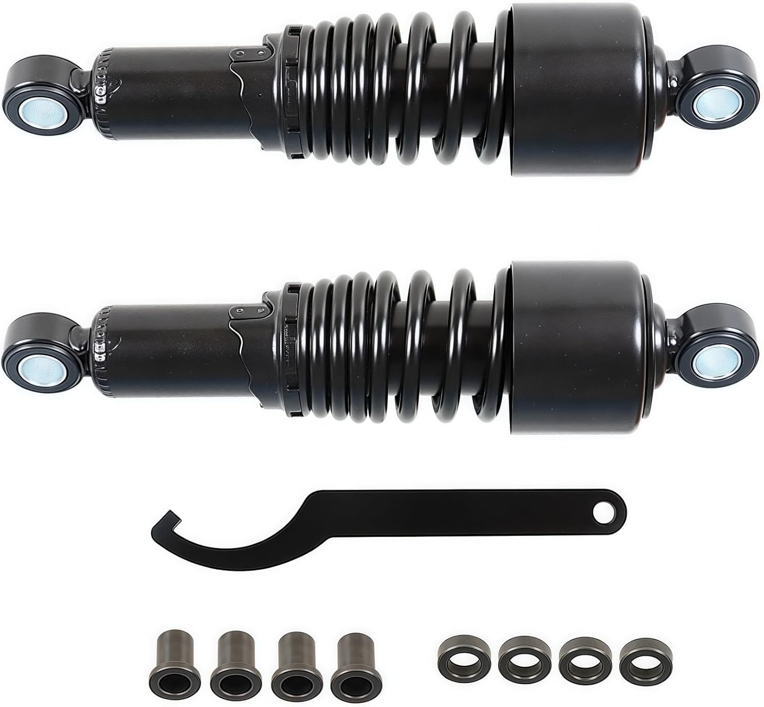 WFLNHB 1Pair Rear Shocks 10.5Inch 267Mm Black Replacement for Sportster 883 1200