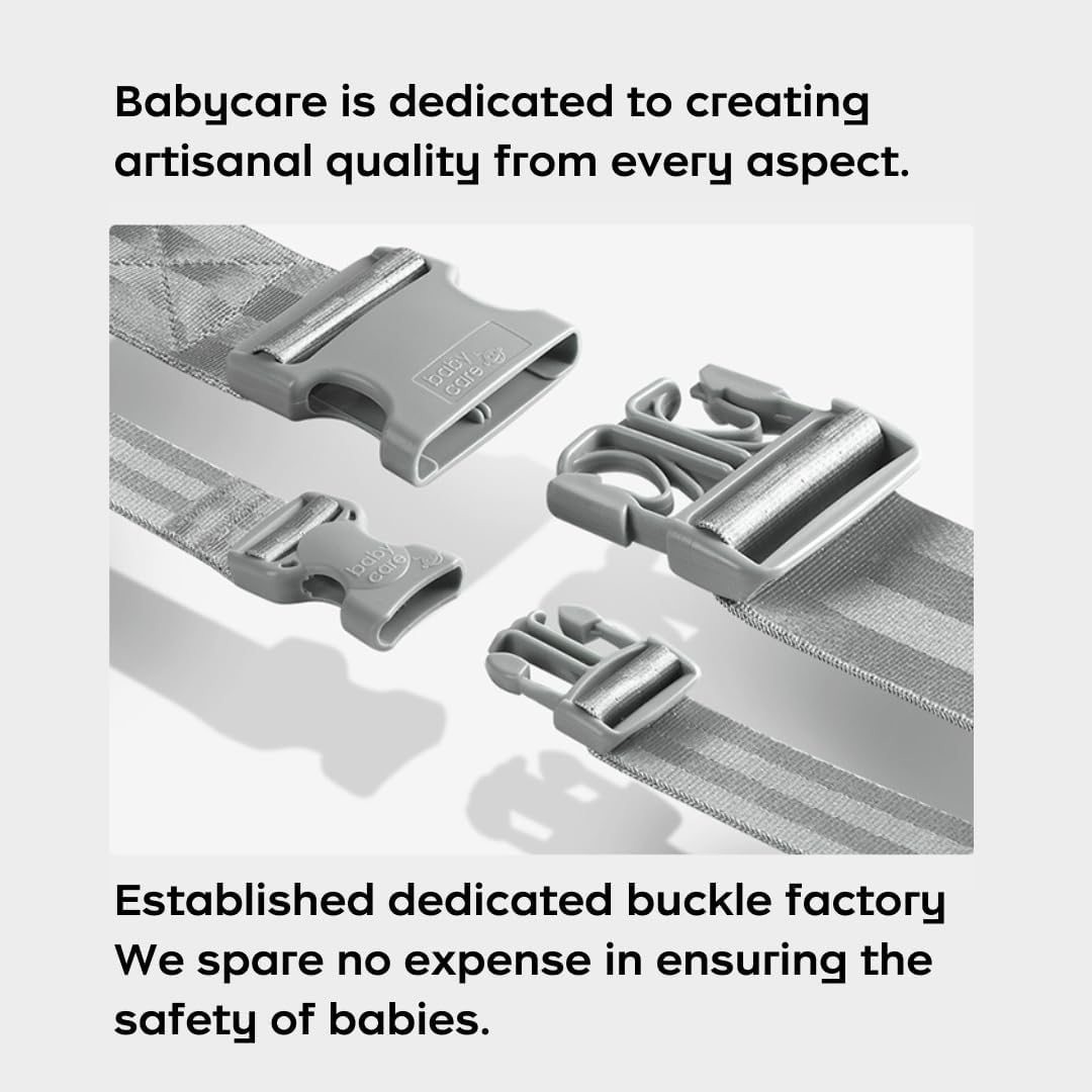 Bc Babycare Baby Hip Seat with Soft Cotton Material, 30 Degree Incline, Shock Absorption and Anti-Slip Design Hip Carrier (Pink) - Blue image number 2