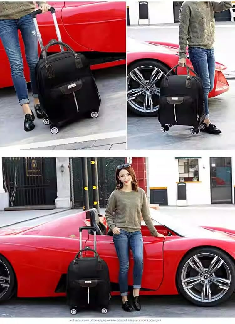 Softside Luggage with Wheels, with 360 Degree Wheels & Retractable Handle ，Suitcase for Travel Business Overnight,Max55L,Perfect for 1-3 Night Trips image number 4