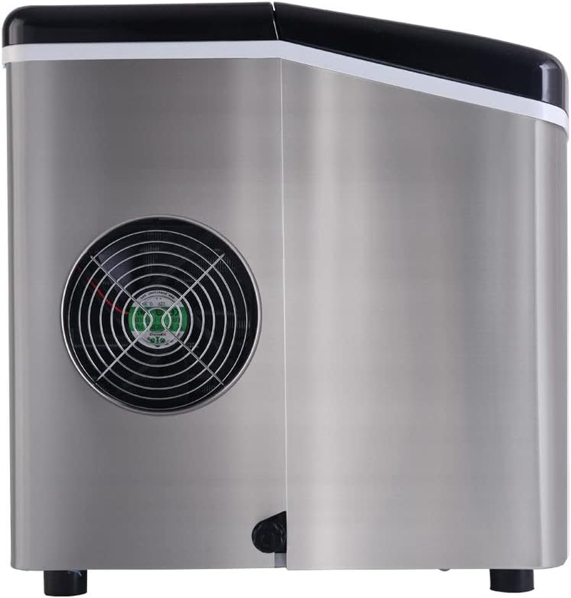 Devanti 120W Stainless Steel Portable Ice Cube Maker Machine, 3.2 Litre Capacity, Silver image number 5