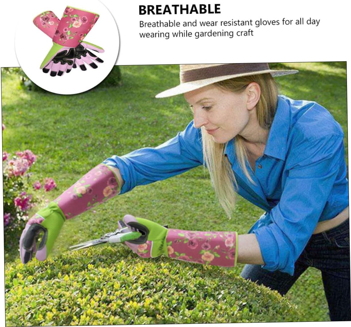 TOYZFRIENDY Cut and Stab Gloves for Gardener Pruning Skid-Resistant and Wear-Resistant Garden Work Gloves for Outdoor Gardening Tasks image number 1