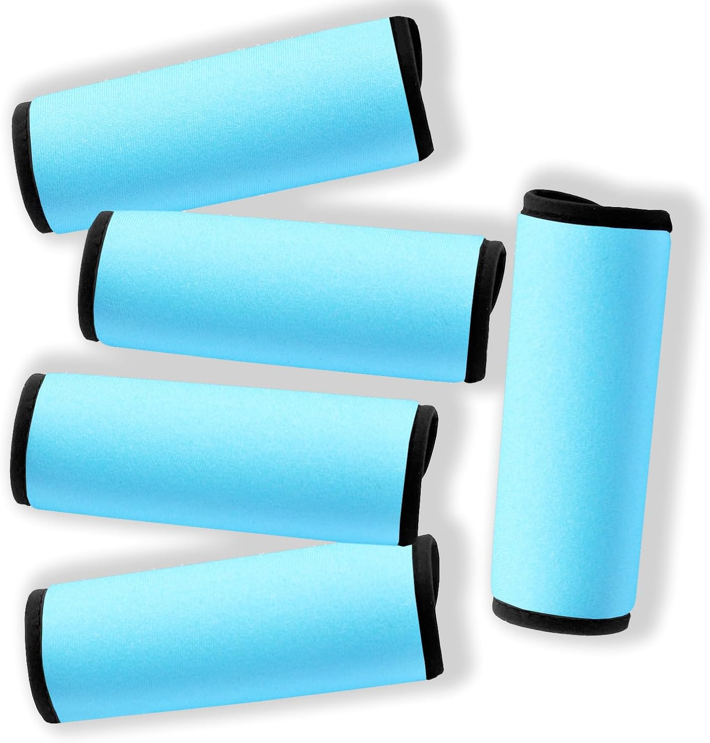 Gowraps Neoprene Luggage Handle Wraps for Traveling Bright Color Luggage Tags|Handle Wraps|Handle Covers (Tomato)