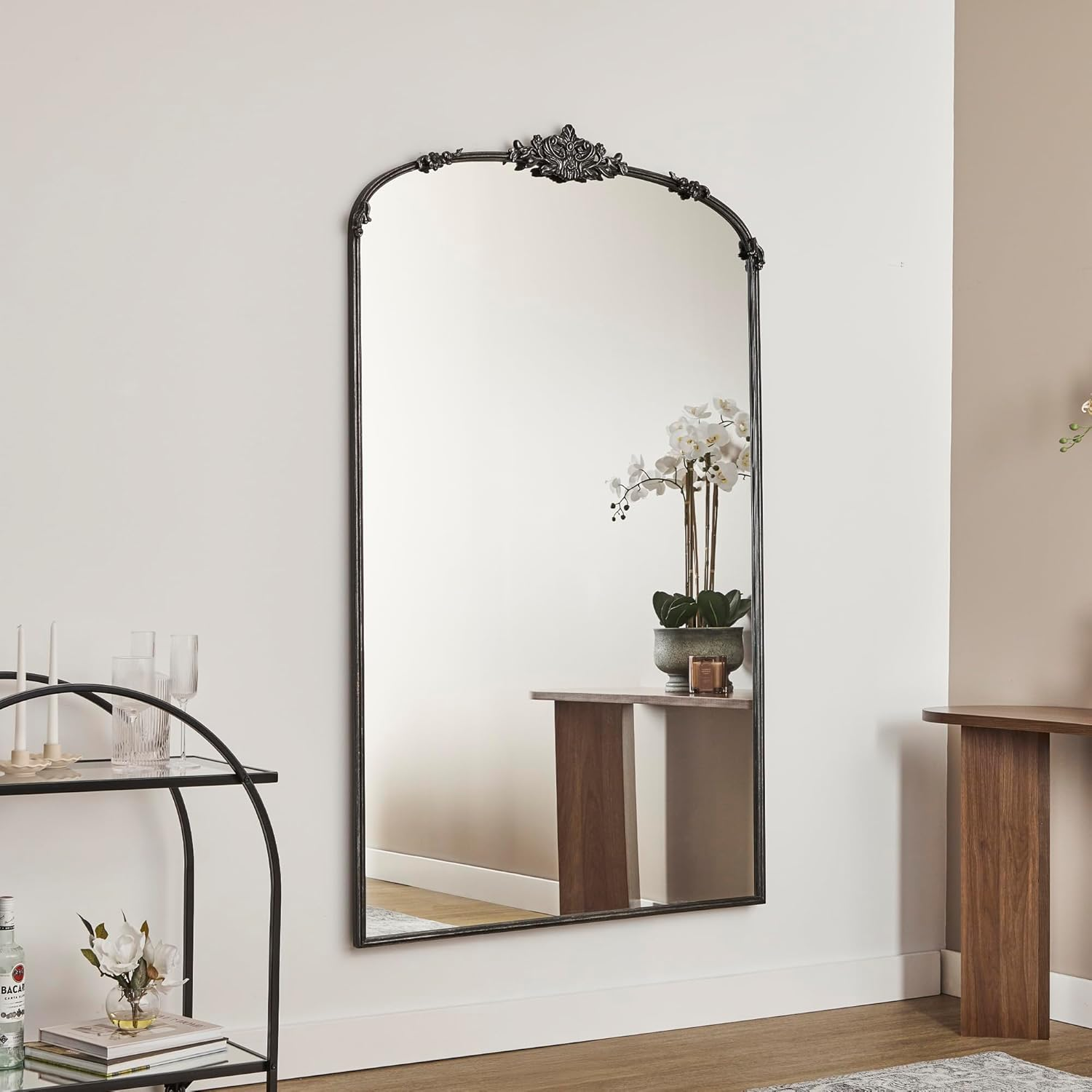 Cooper & Co. Florence XL 180Cm Baroque Mirror Black image number 2